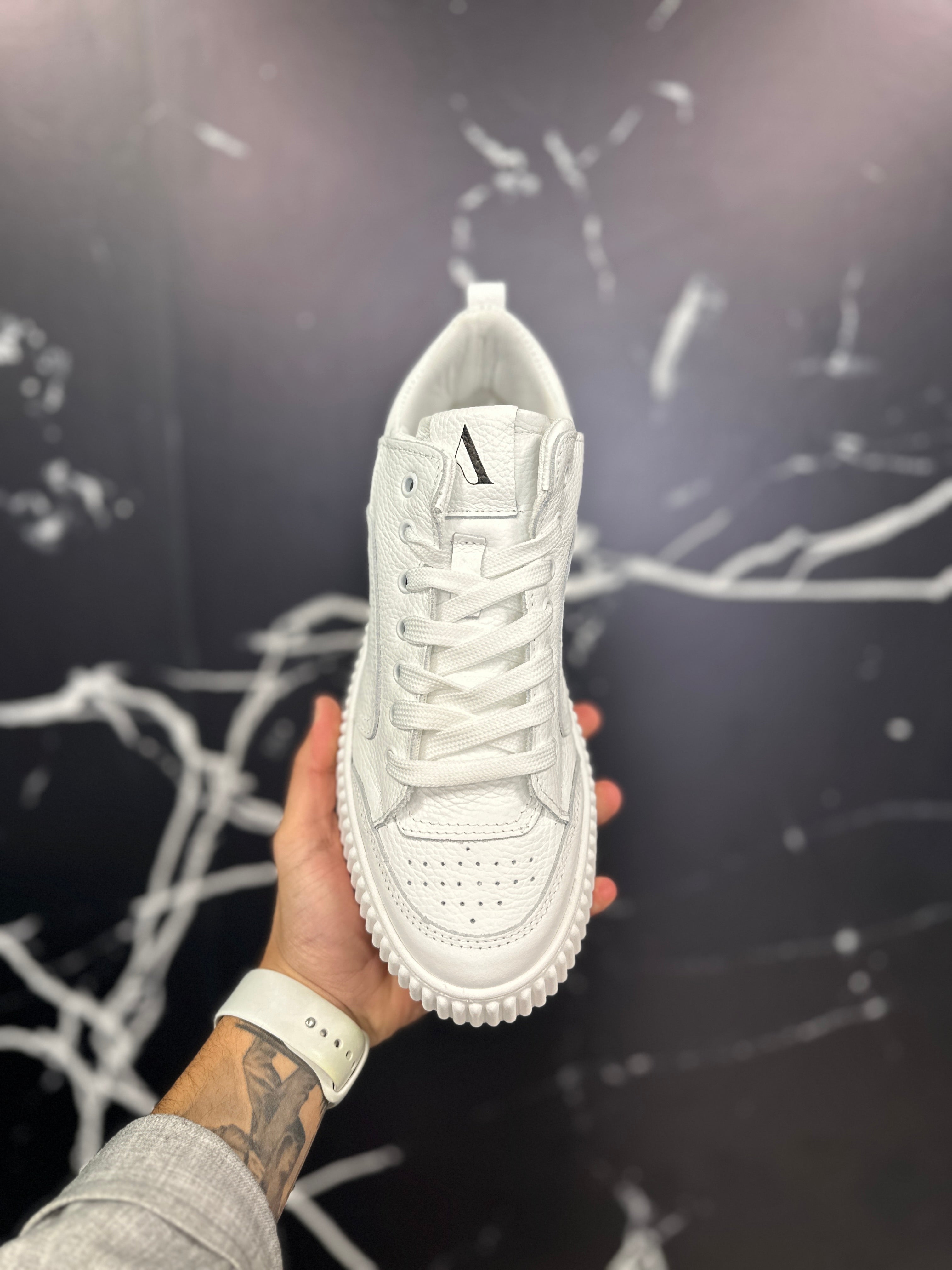 Sneakers in pelle white