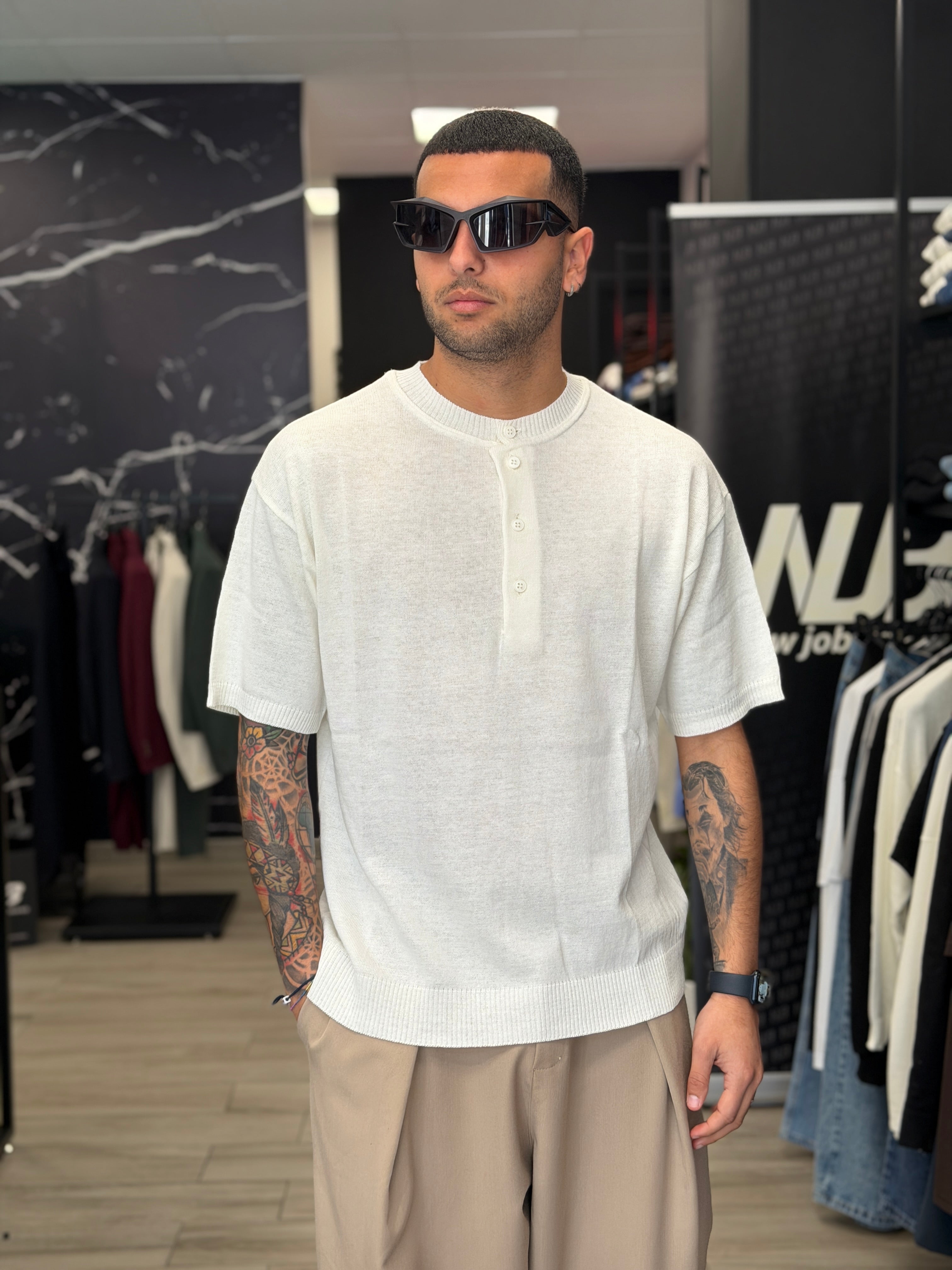 Maglia serafino corta NJB