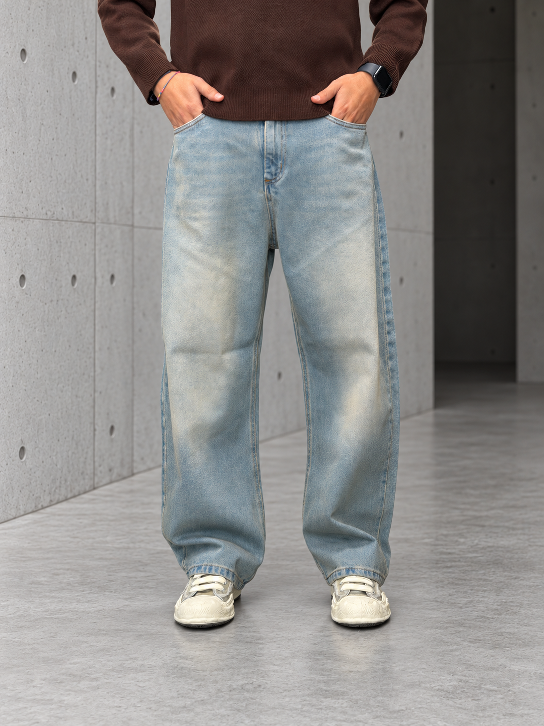 Jeans WIDE sabbiato NJB