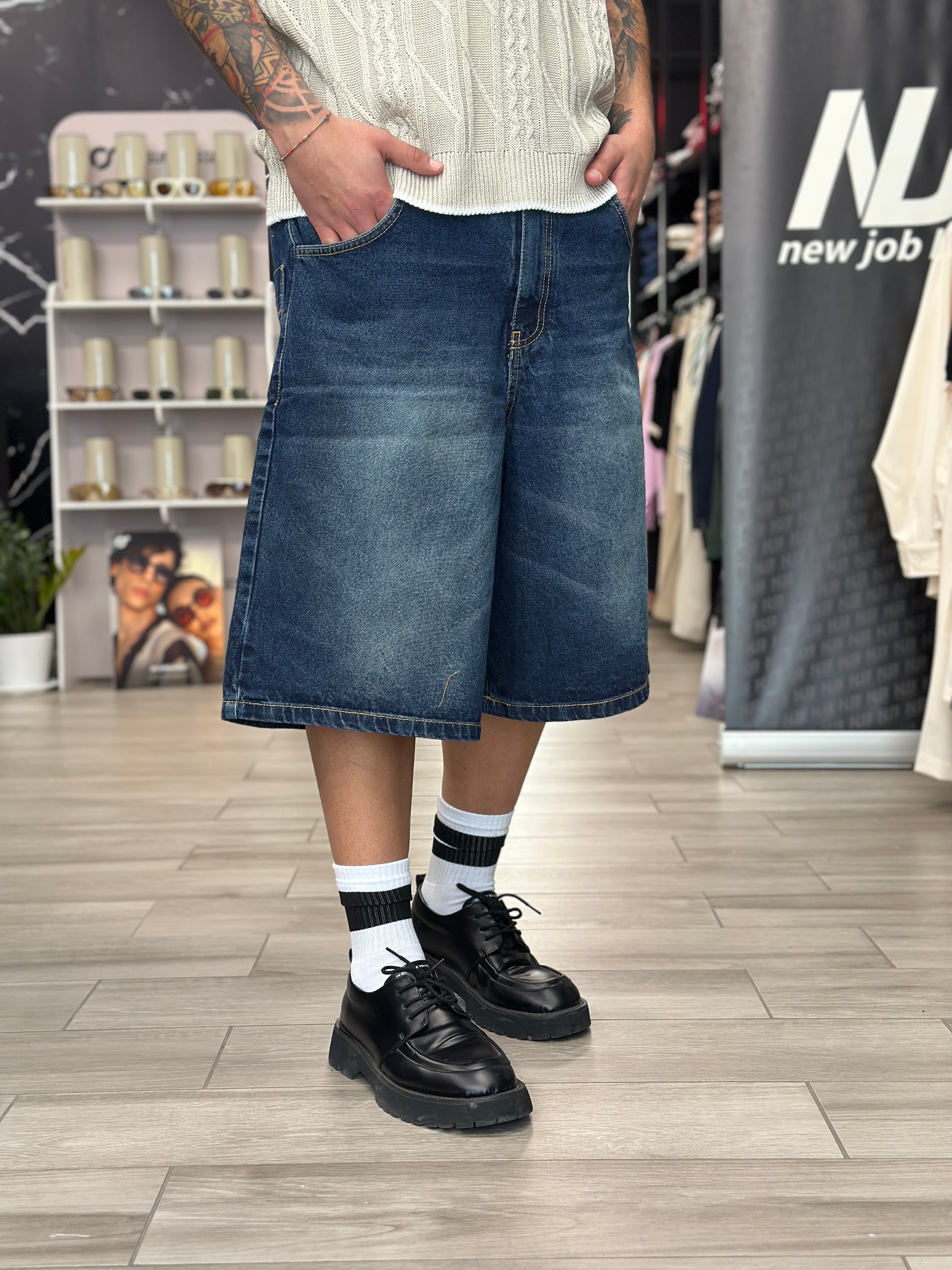 Bermuda denim baggy NJB