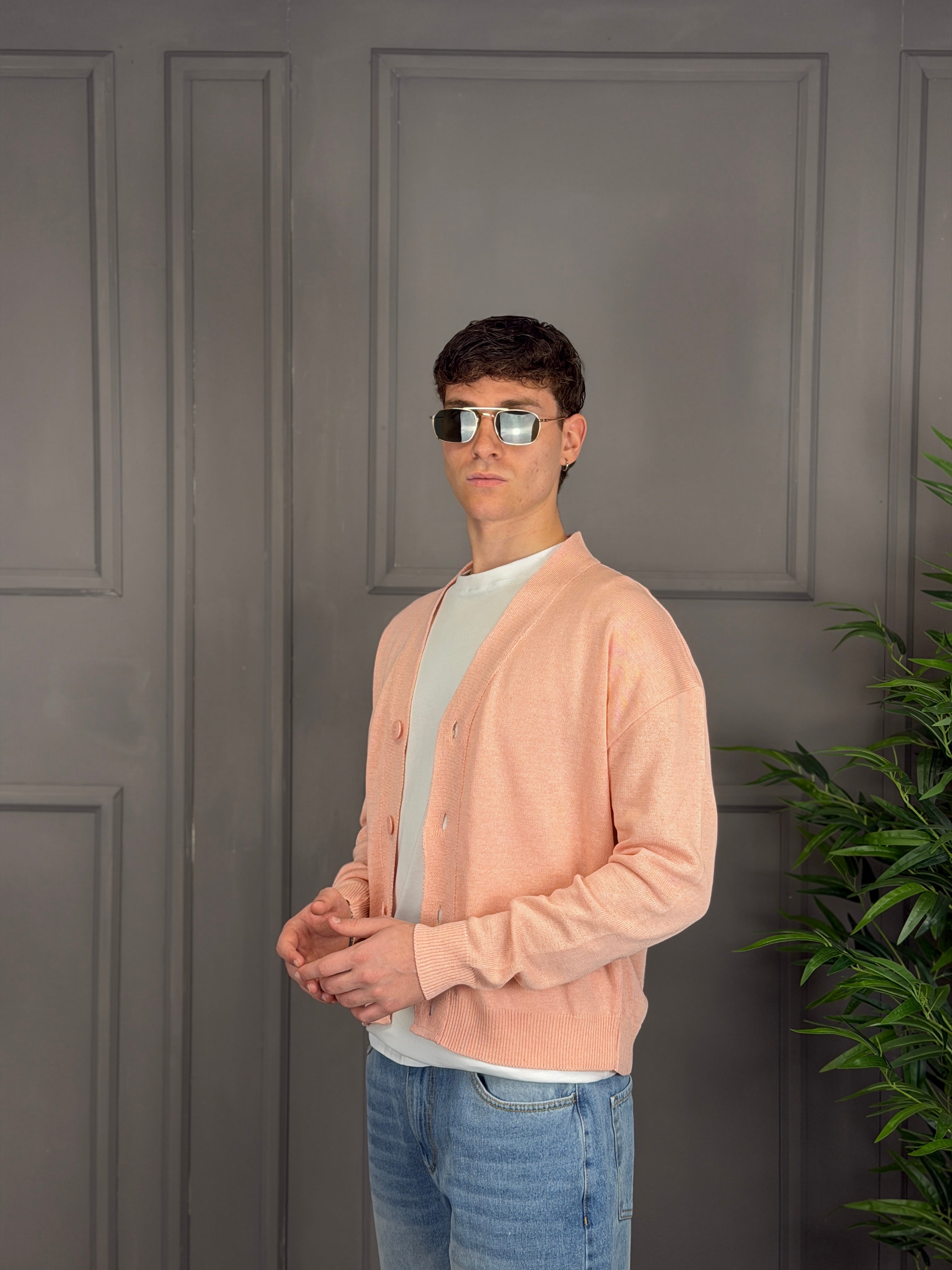 Cardigan crop rasato NJB