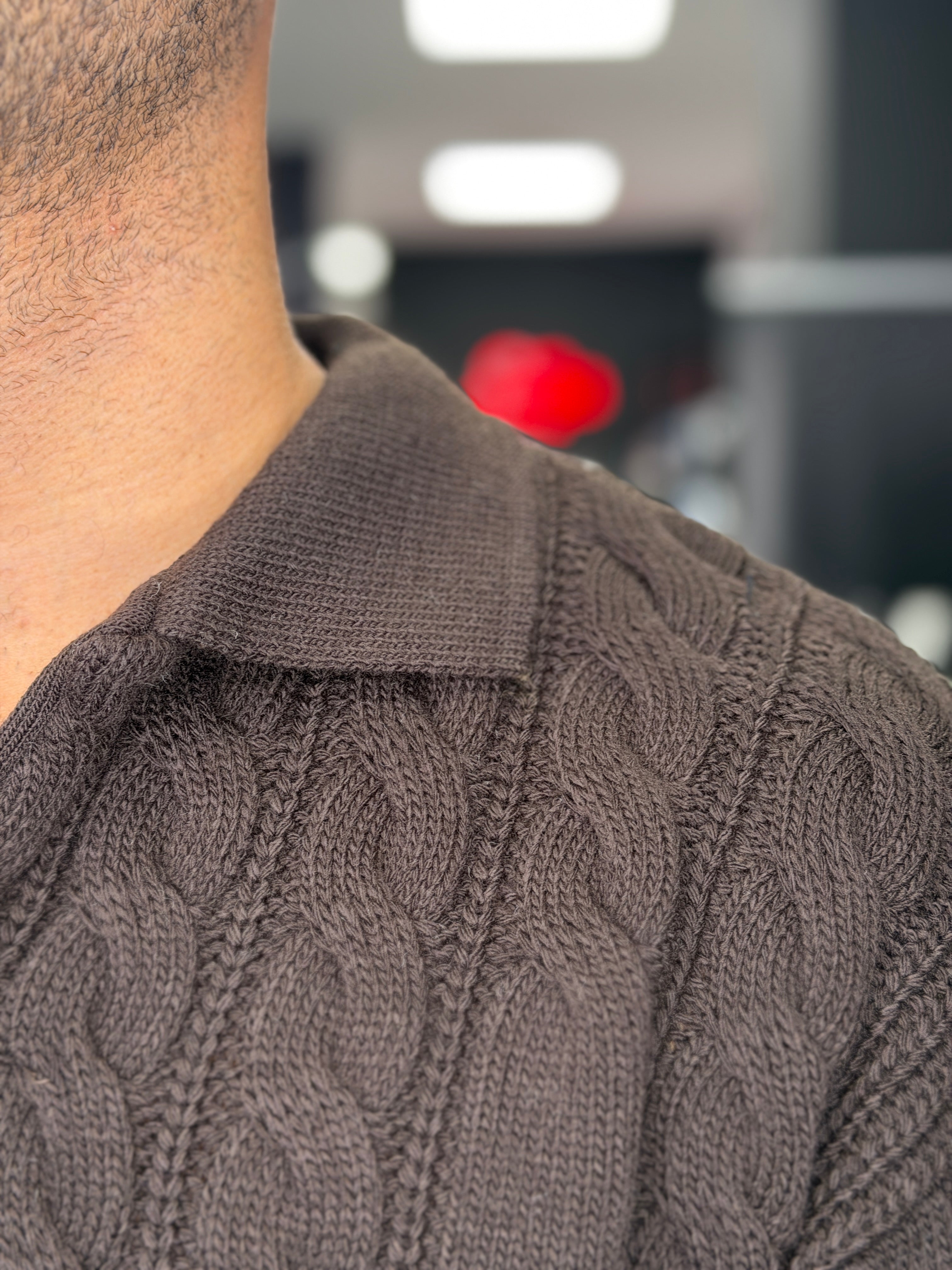 Polo a costa intrecciata