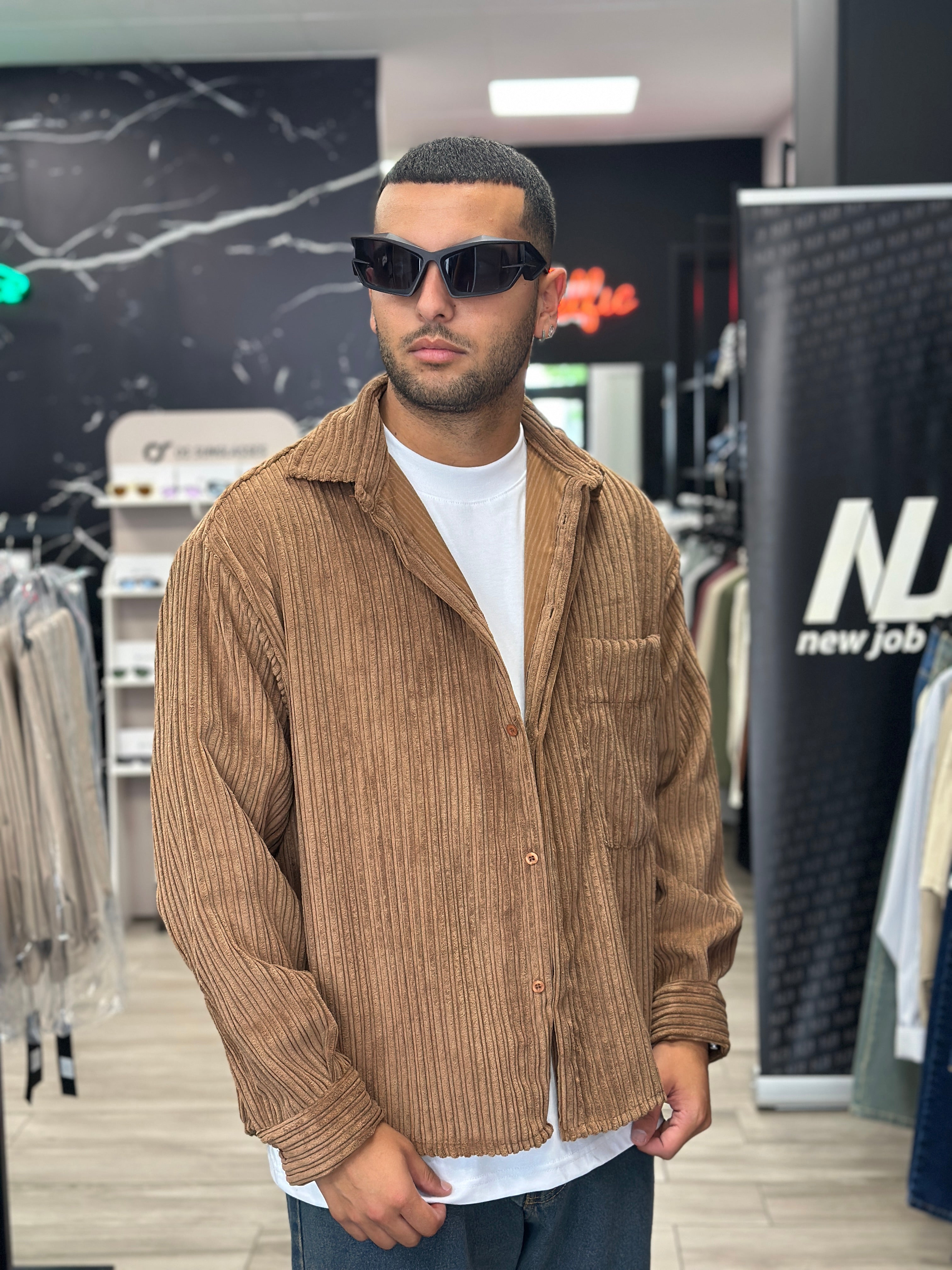 Camicia in velluto NJB