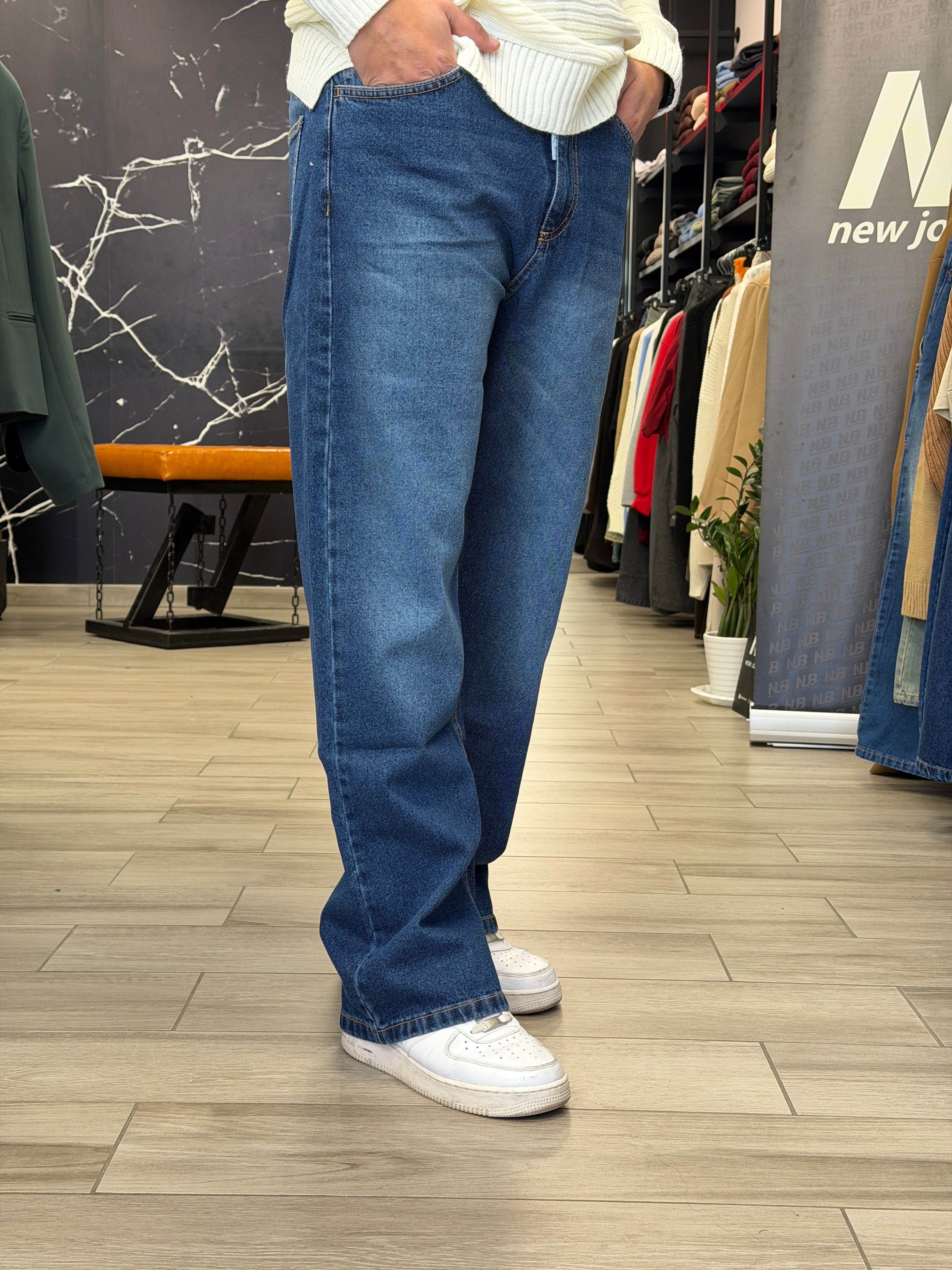 Jeans flare sabbiato NJB