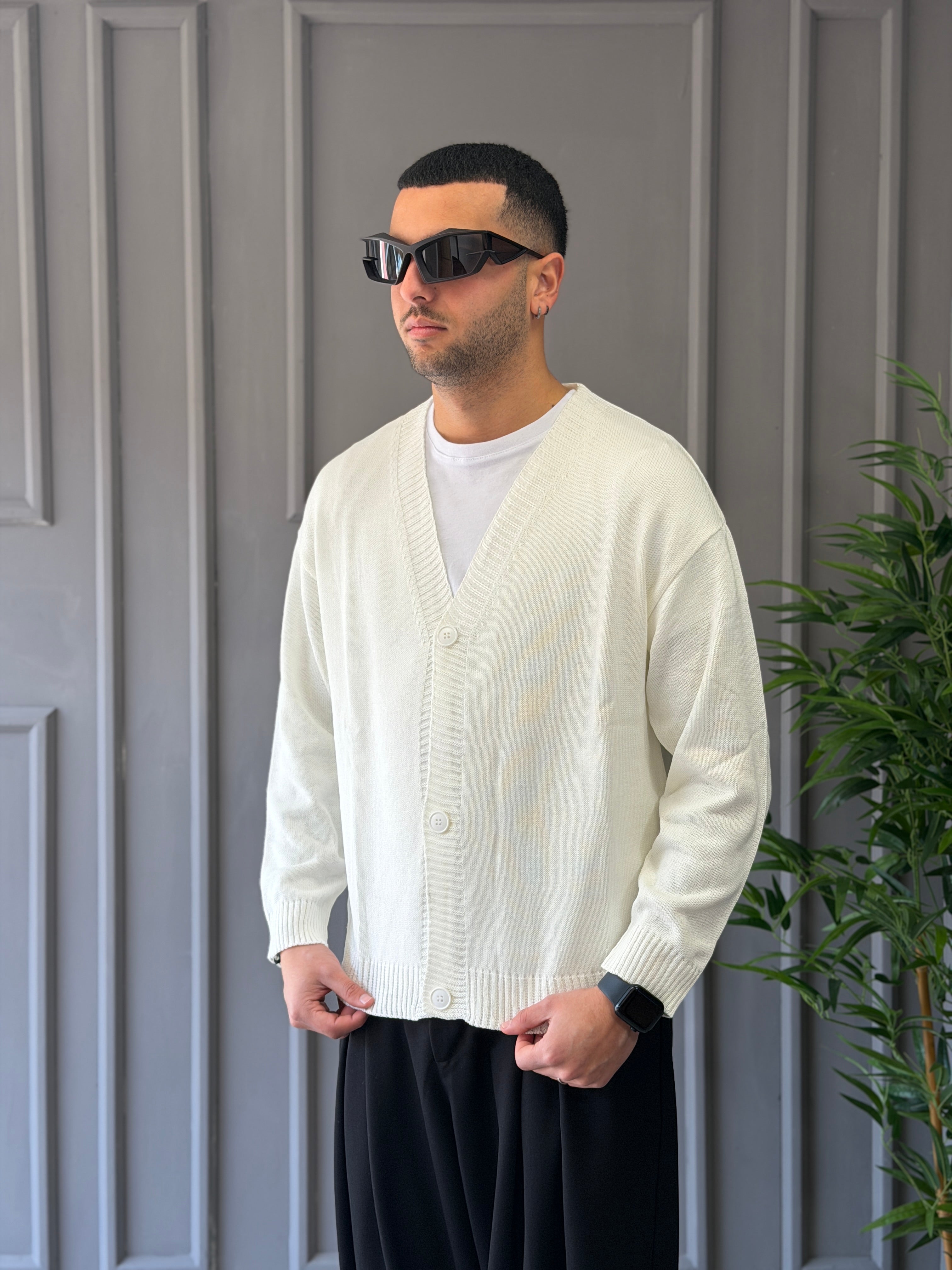 Cardigan crop rasato NJB