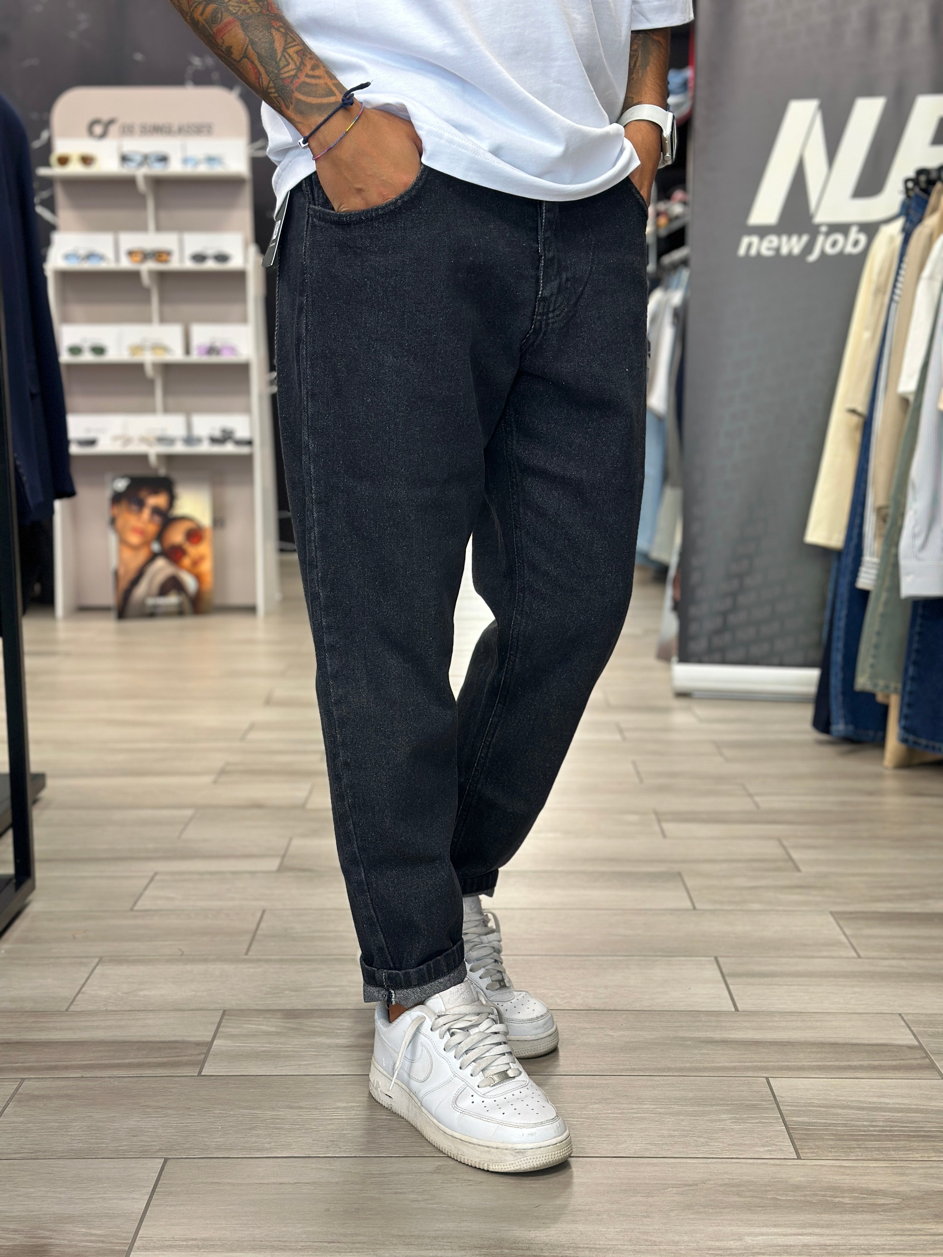 Jeans alf7 black NJB