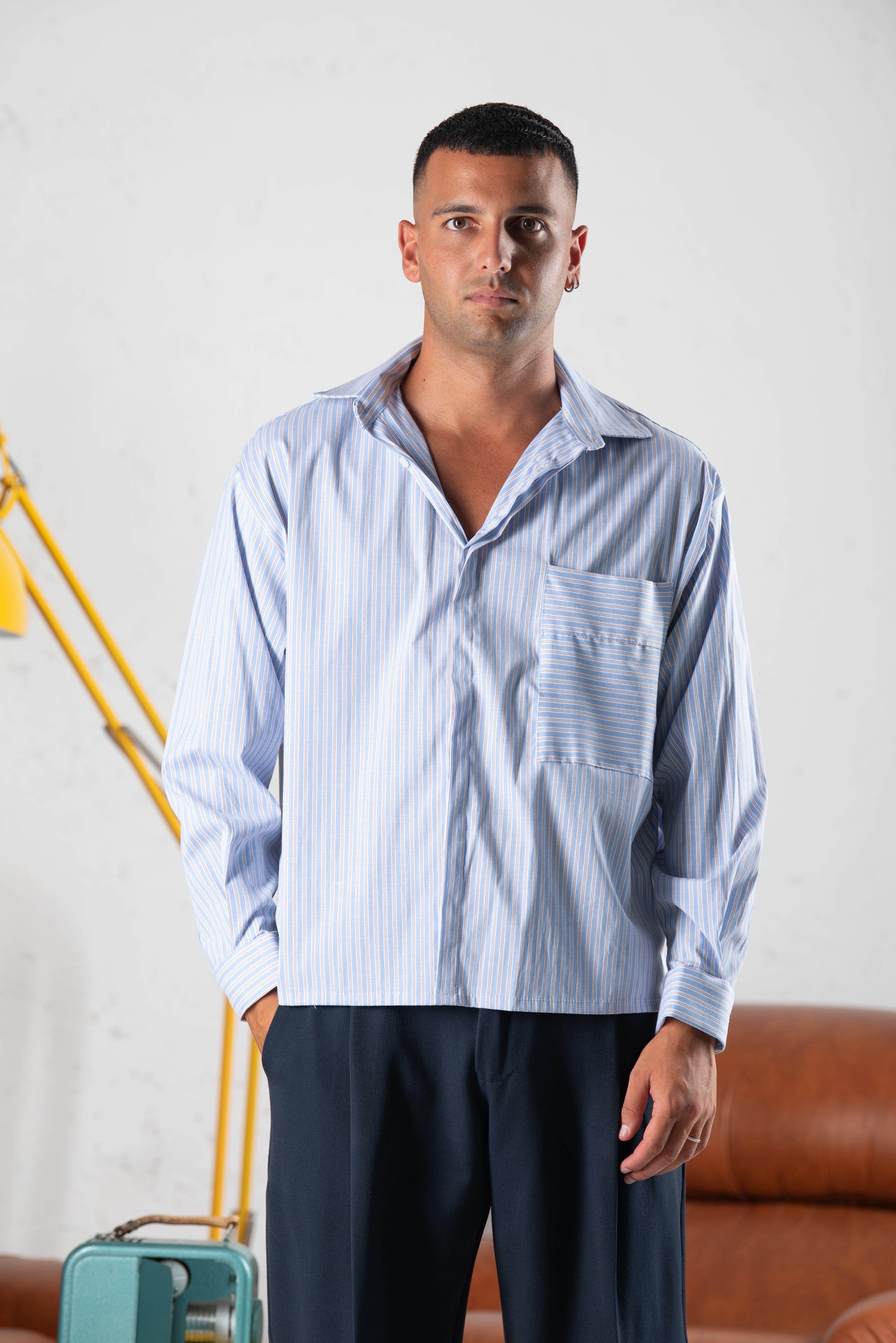 Camicia crop riga NJB