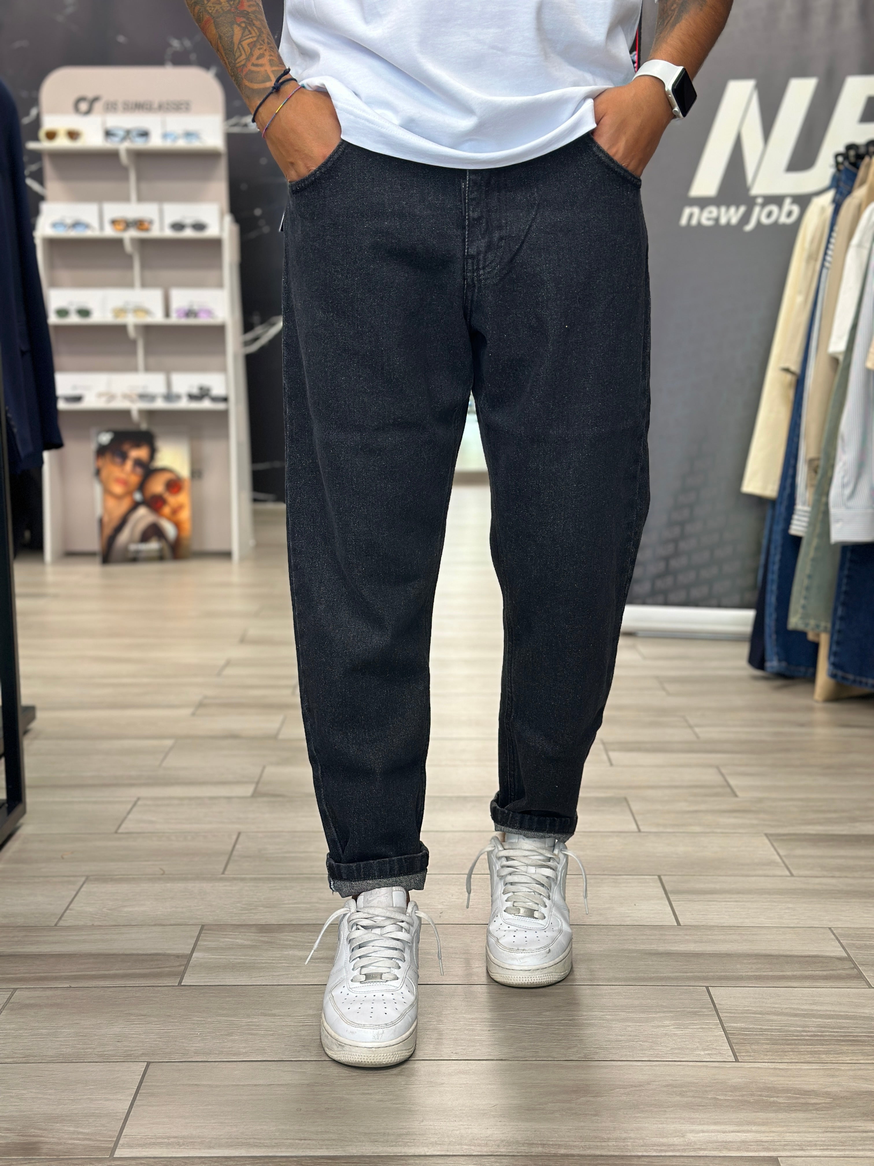 Jeans alf7 black NJB