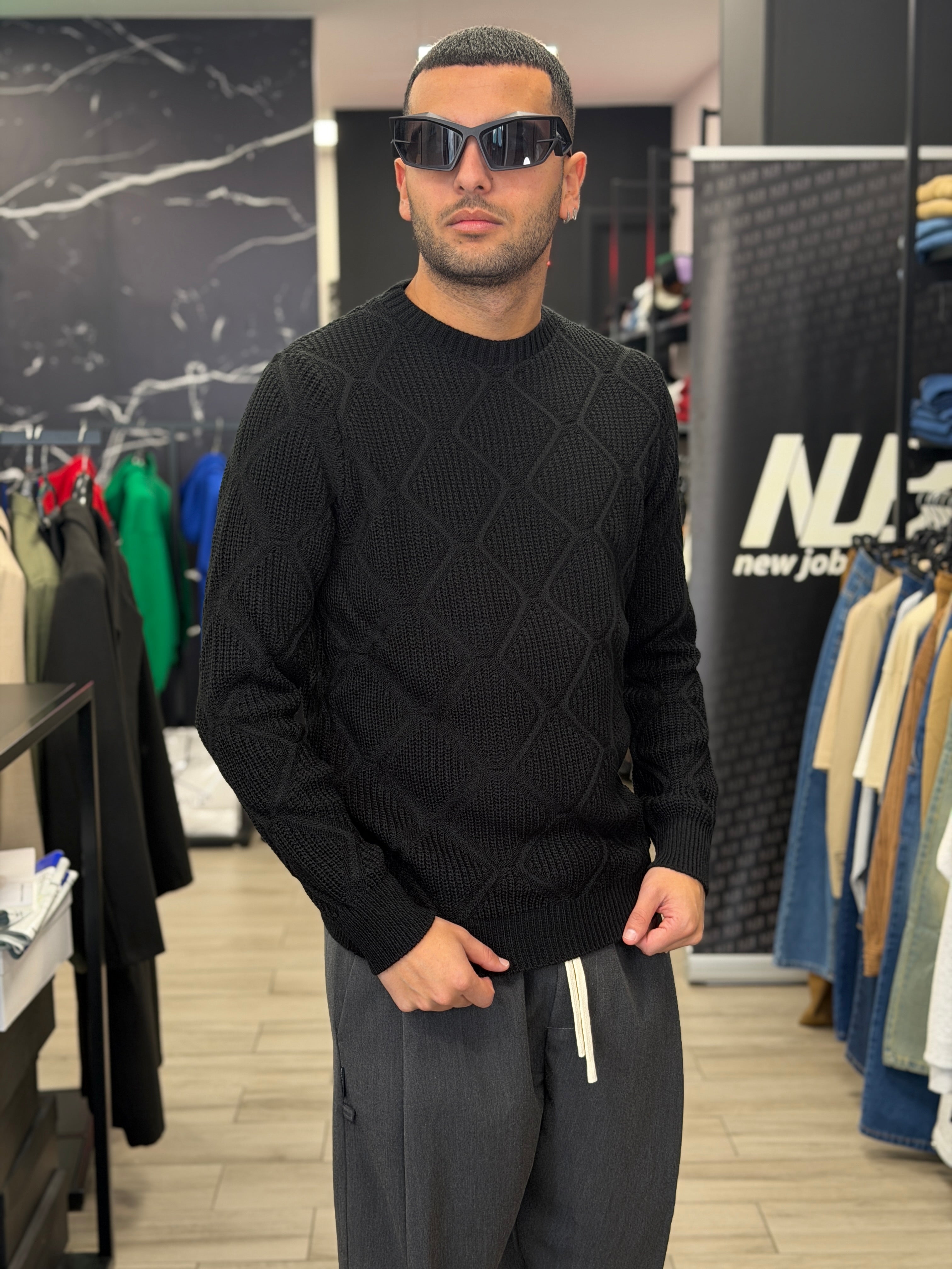 Maglia fantasia rombi NJB