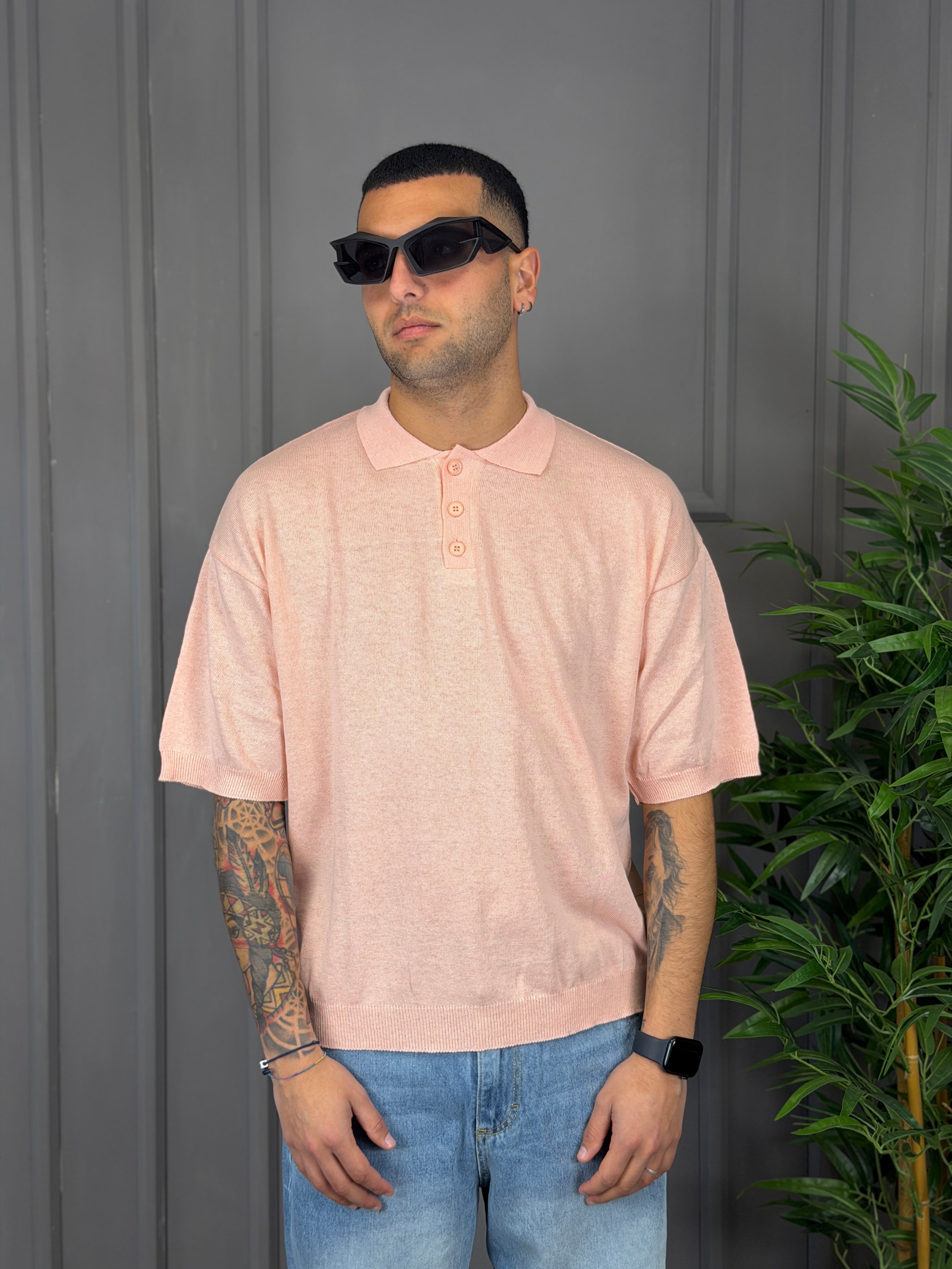 Polo rasata bottoni NJB