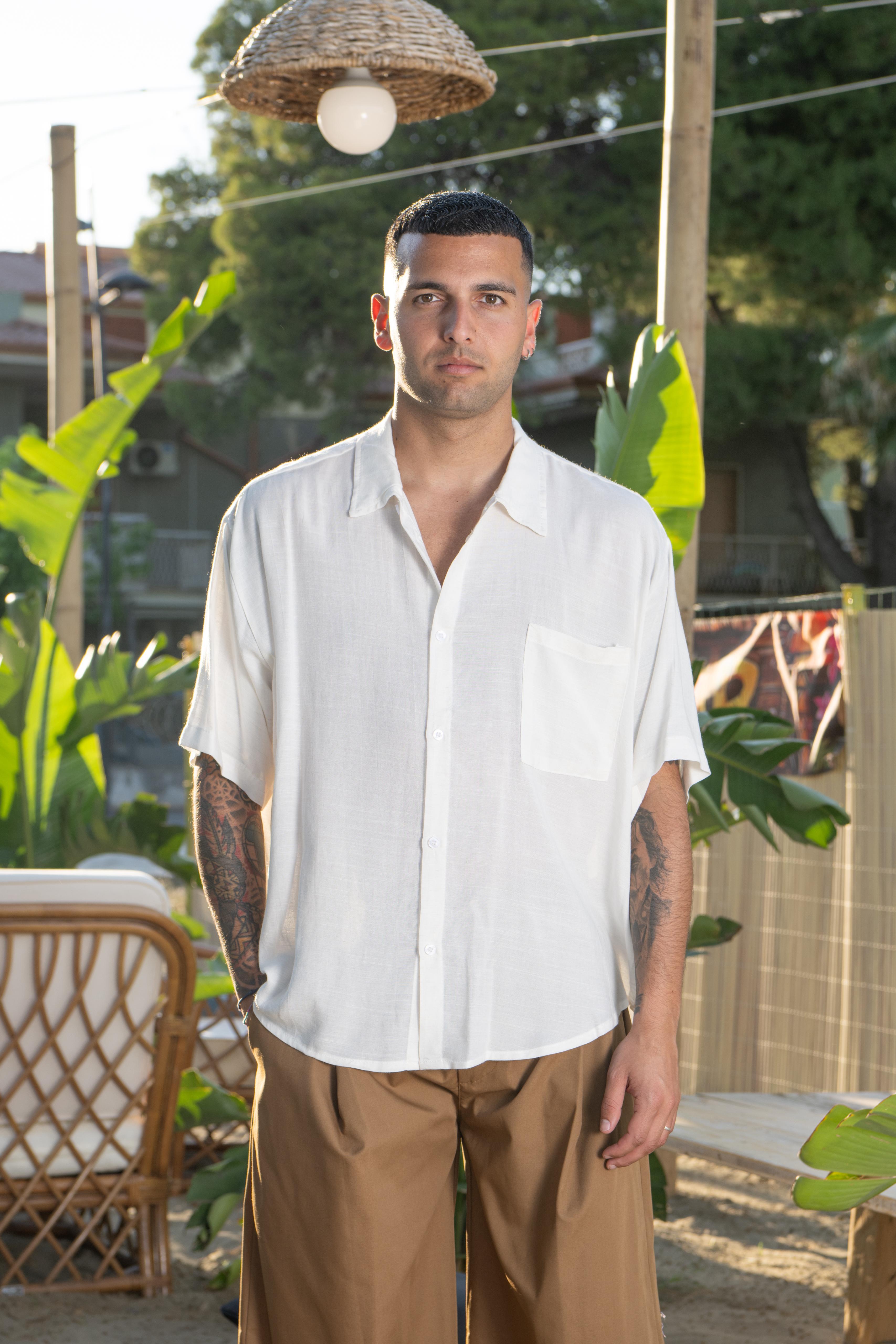 Camicia Buddha in lino NJB
