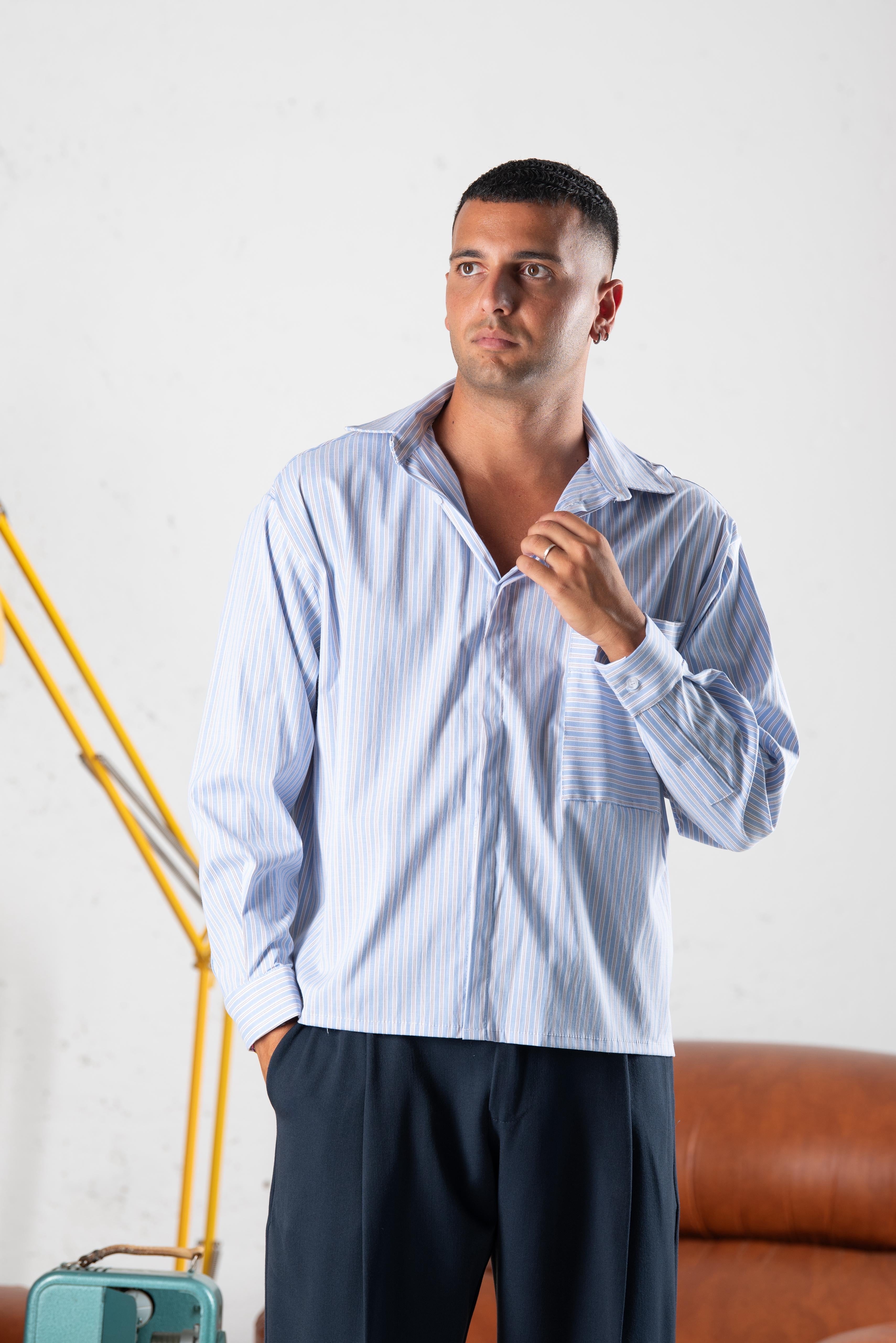 Camicia crop riga NJB