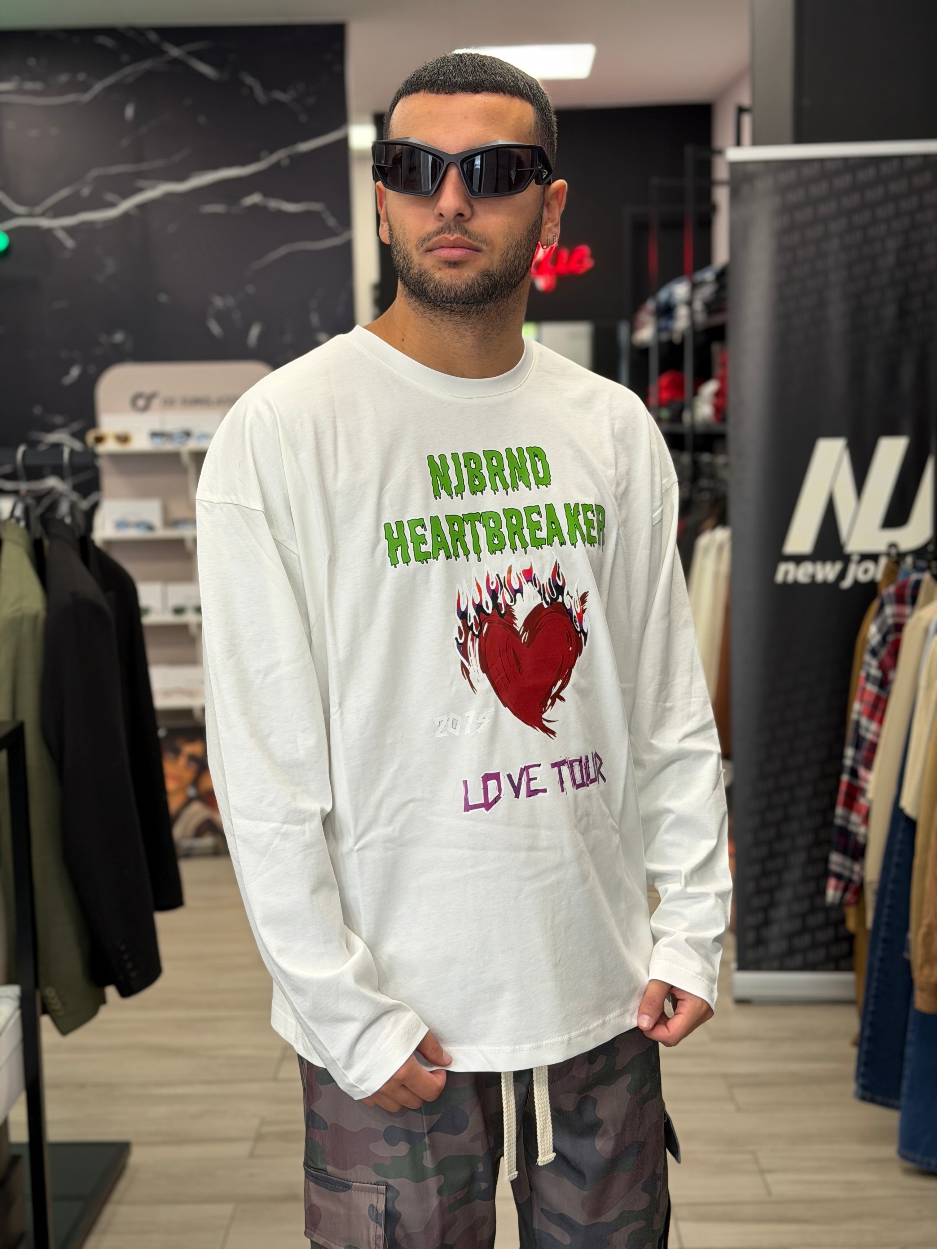 T-shirt love manica lunga NJB
