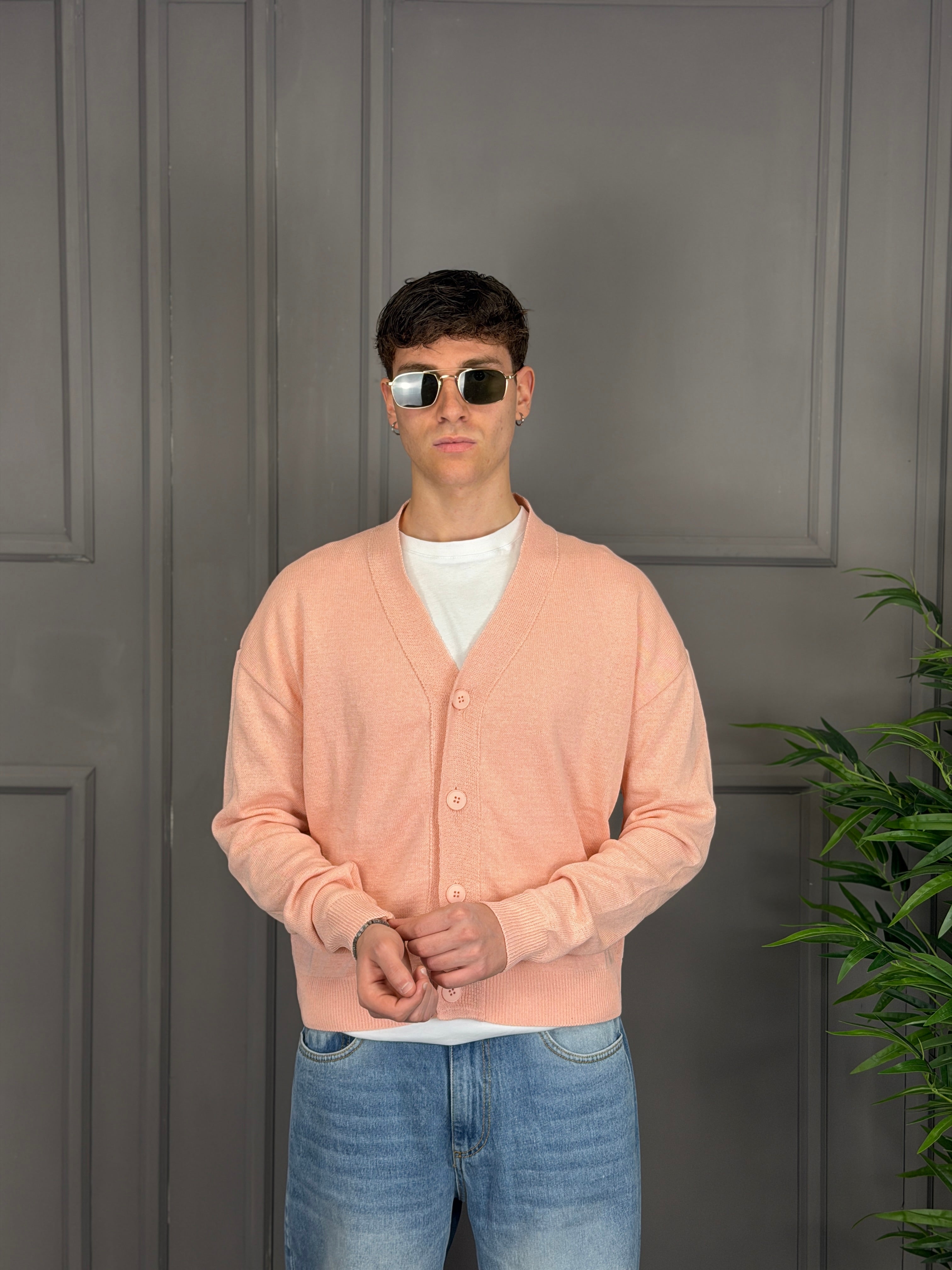 Cardigan crop rasato NJB