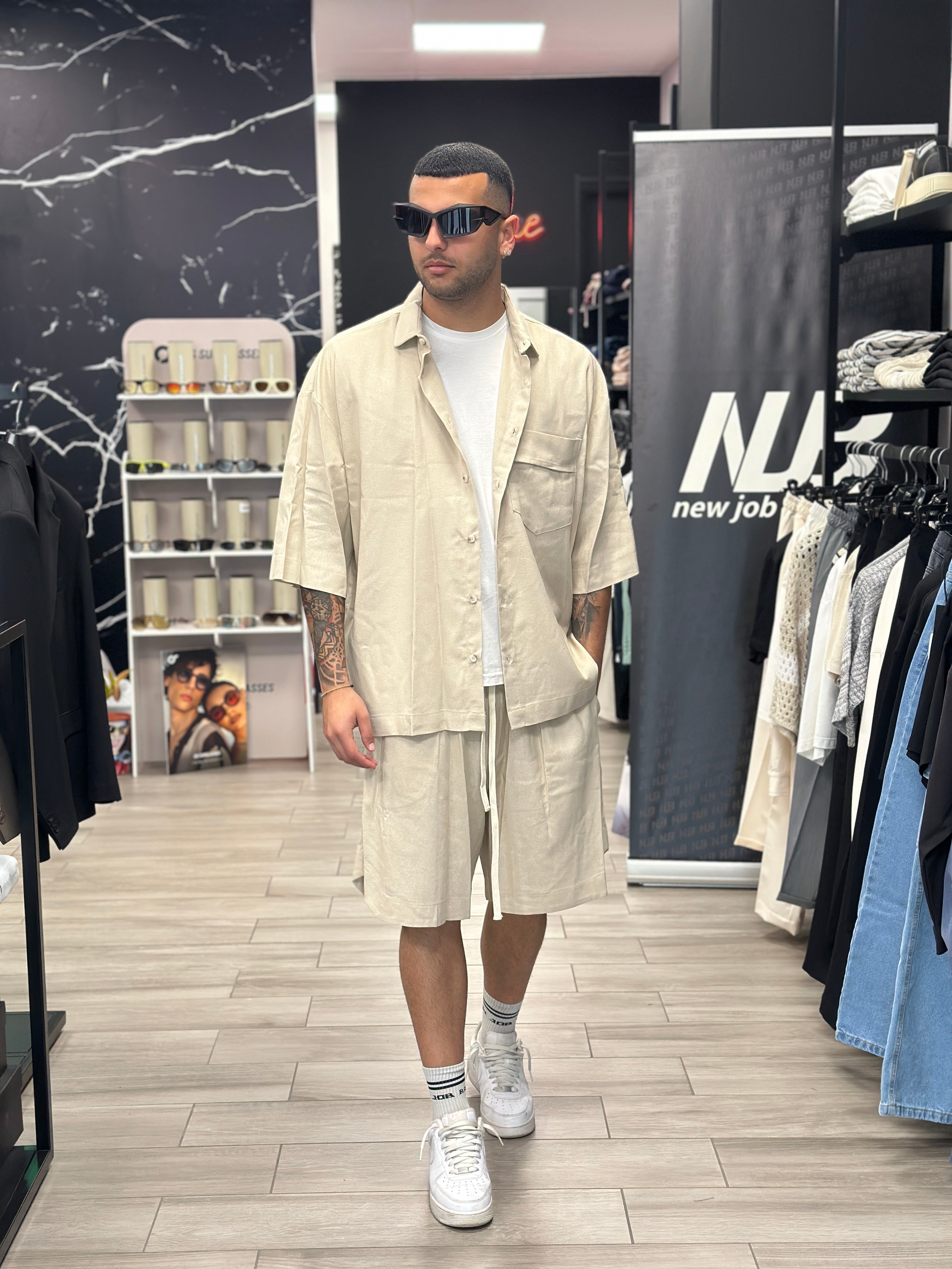 Coordinato over in misto lino NJB