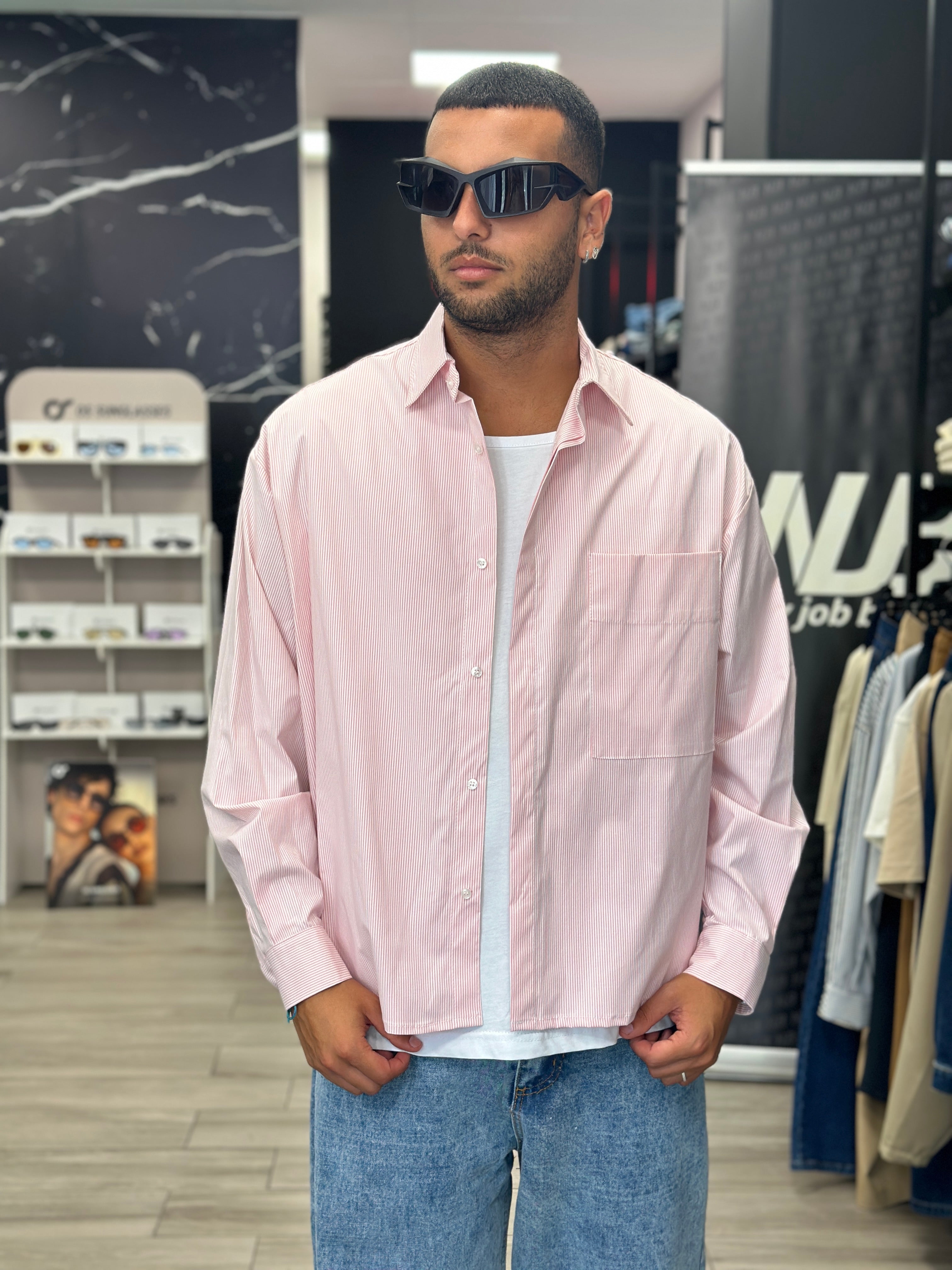 Camicia stondo rigata NJB
