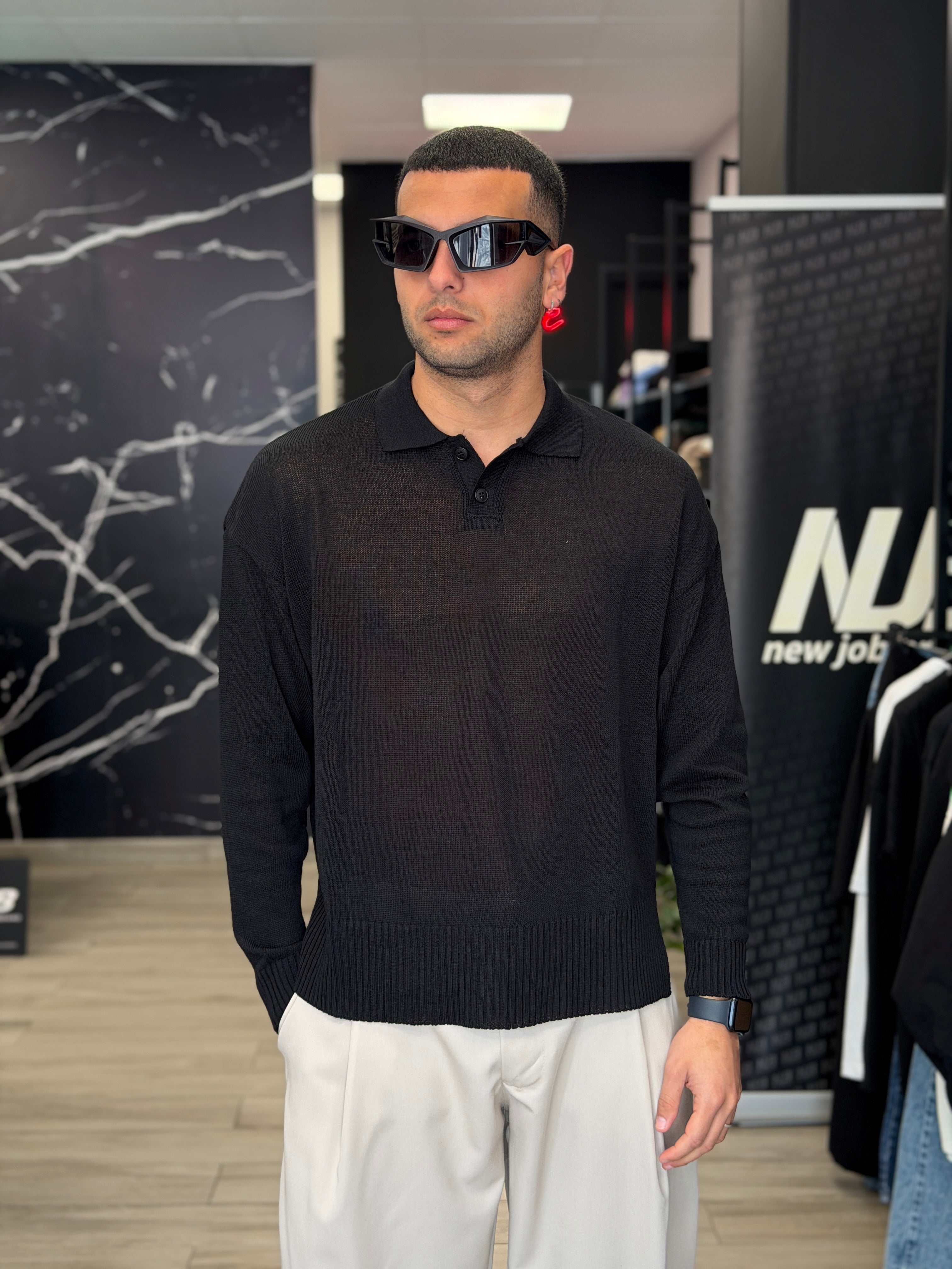 Polo crop rasata NJB