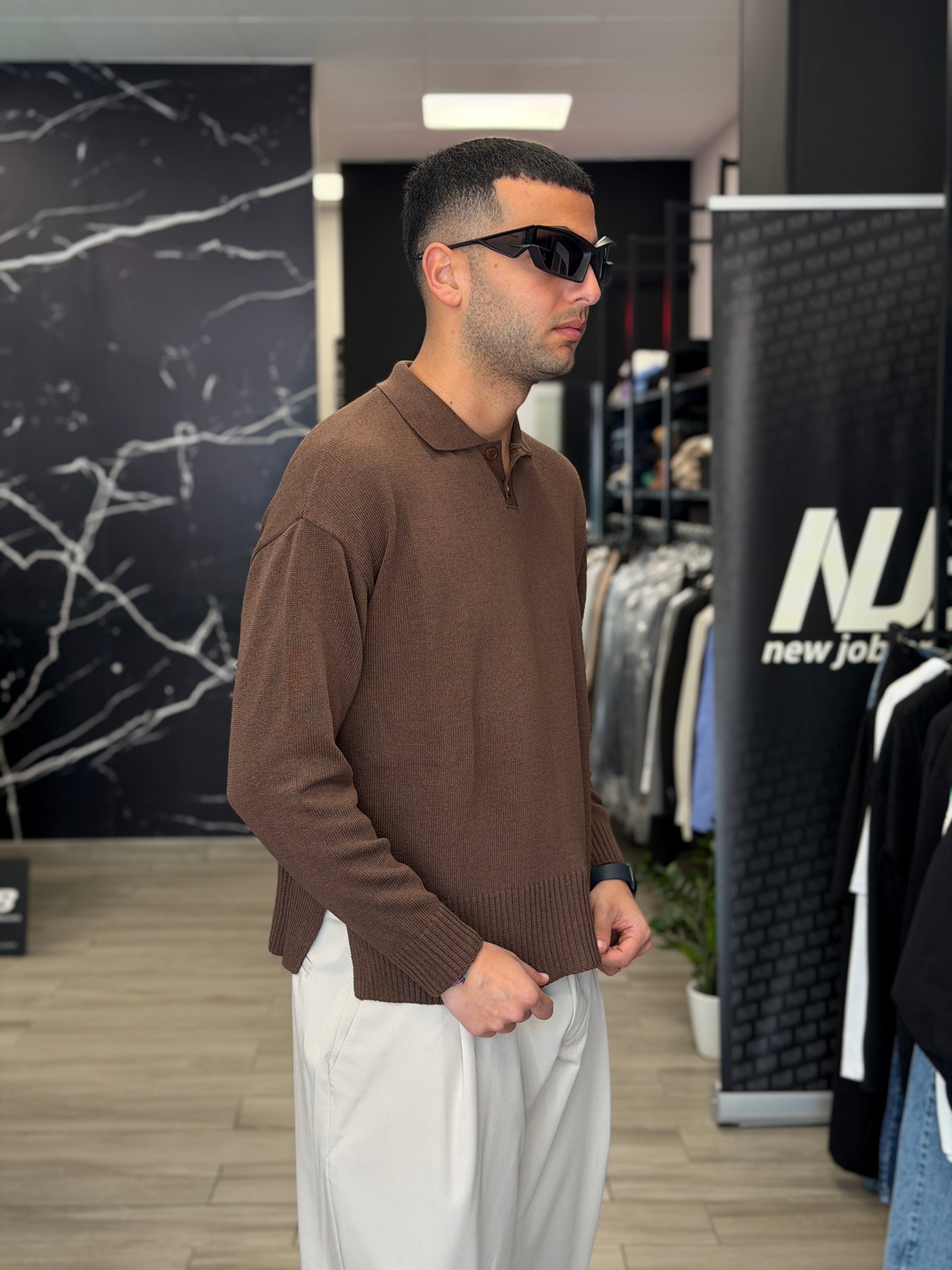 Polo crop rasata NJB