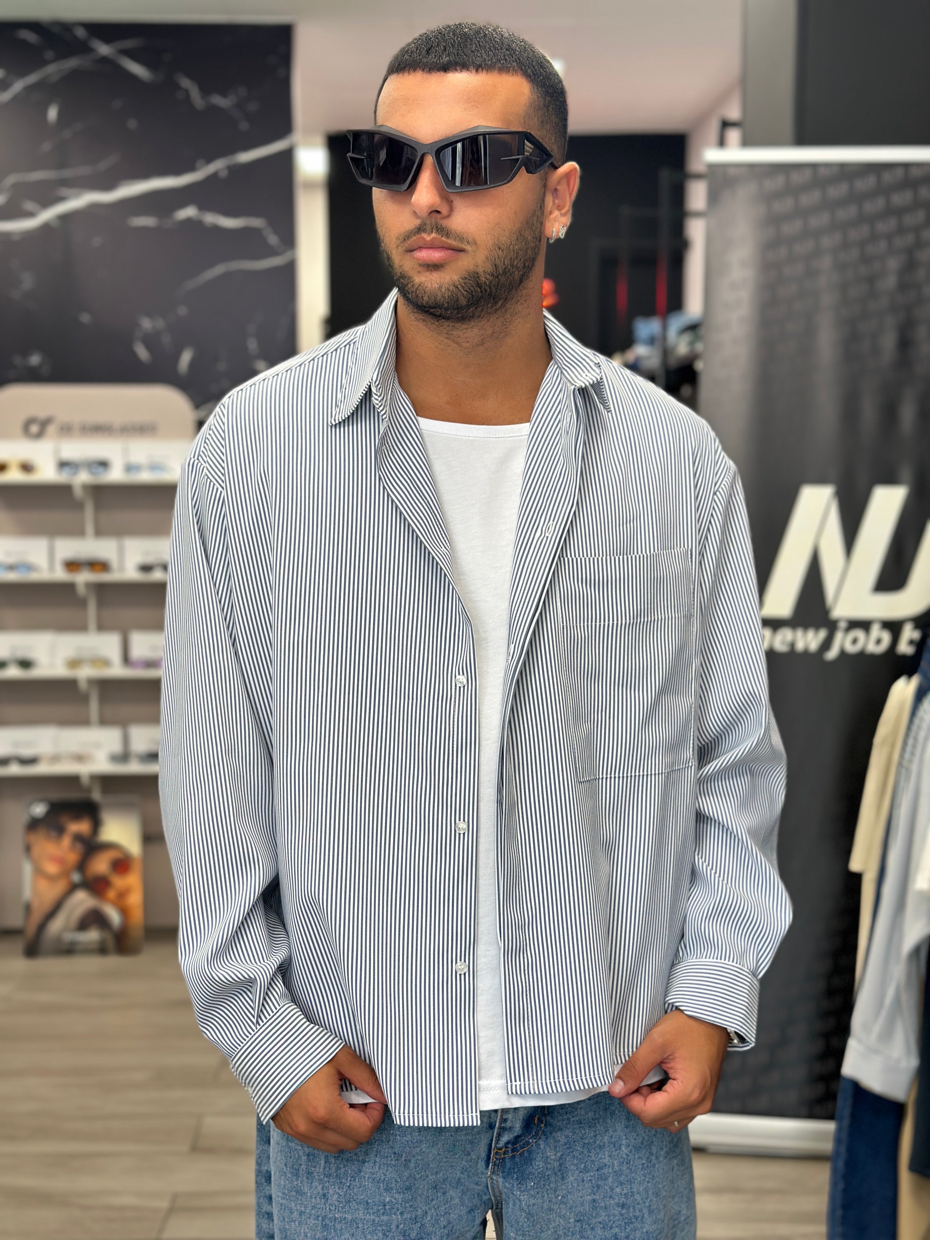 Camicia stondo rigata NJB