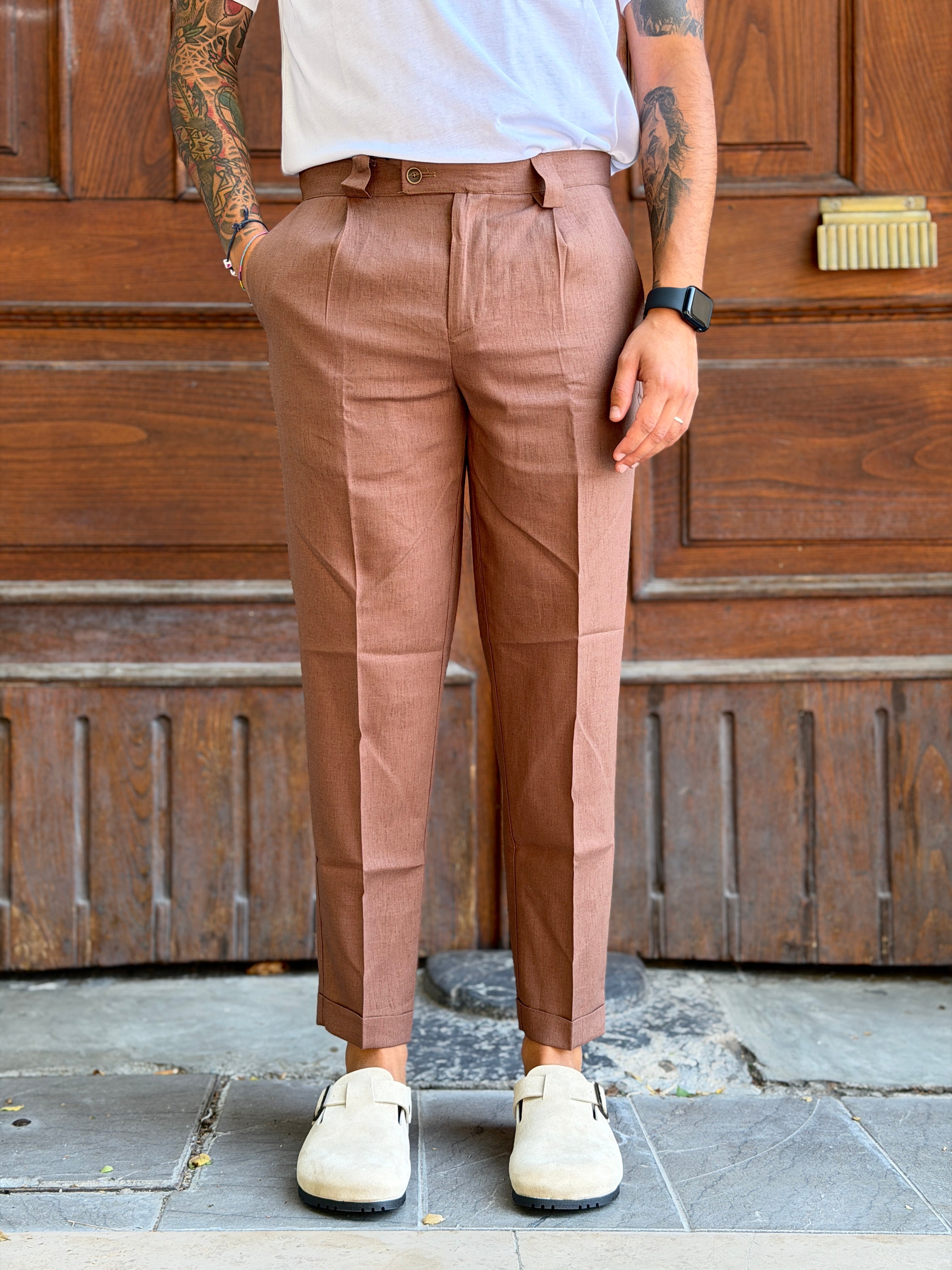 Panta Capri in lino