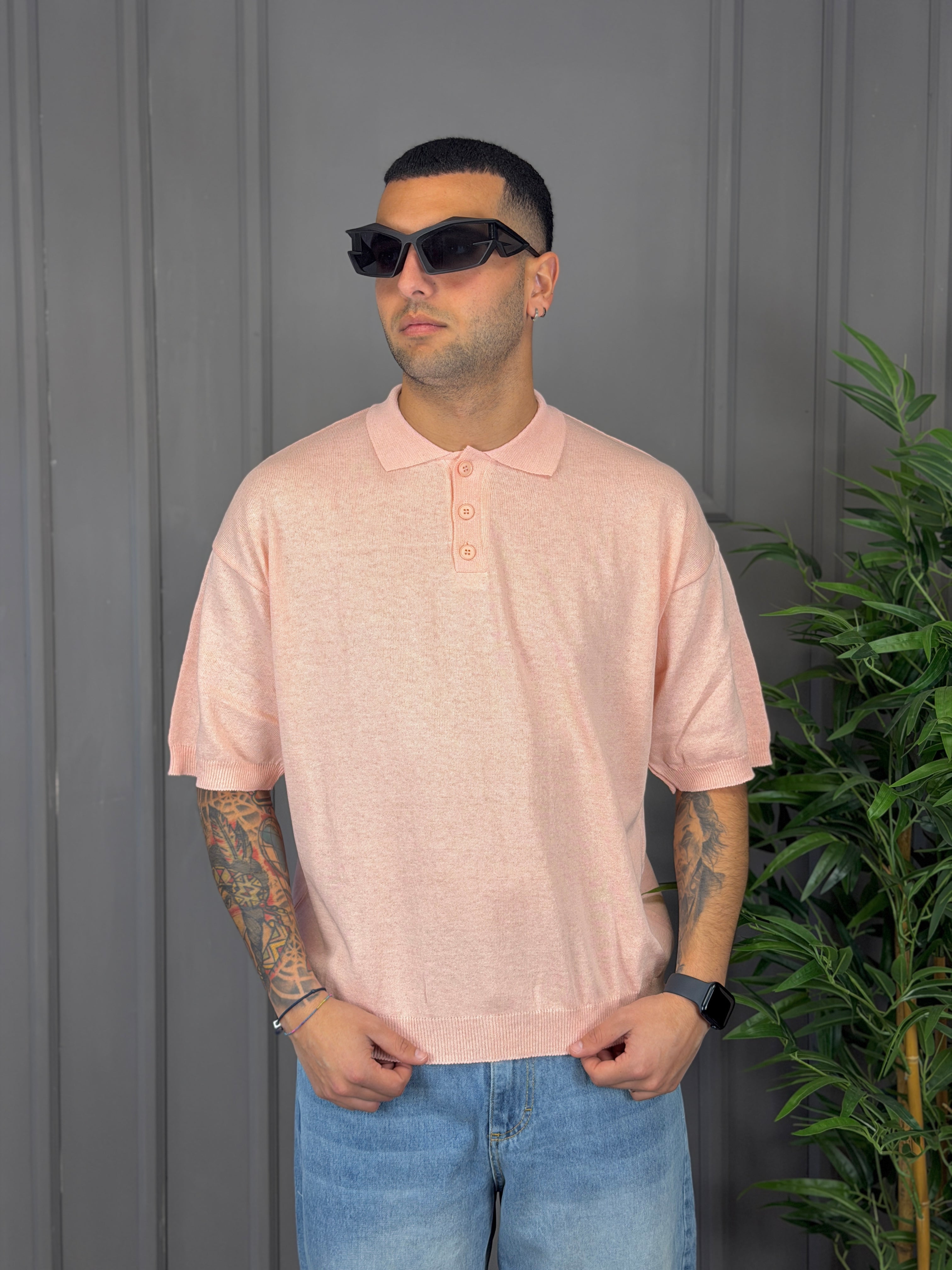 Polo rasata bottoni NJB