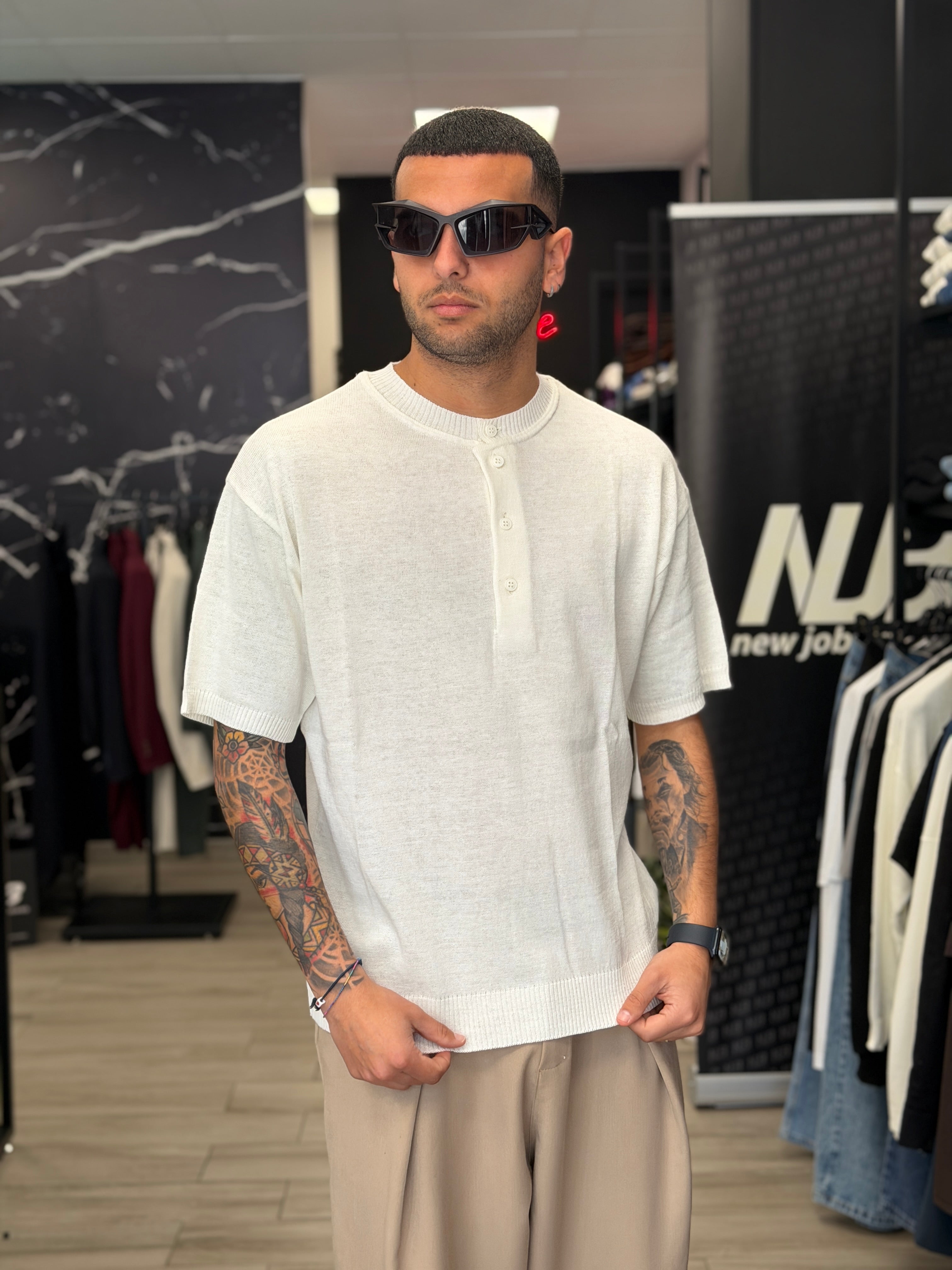 Maglia serafino corta NJB