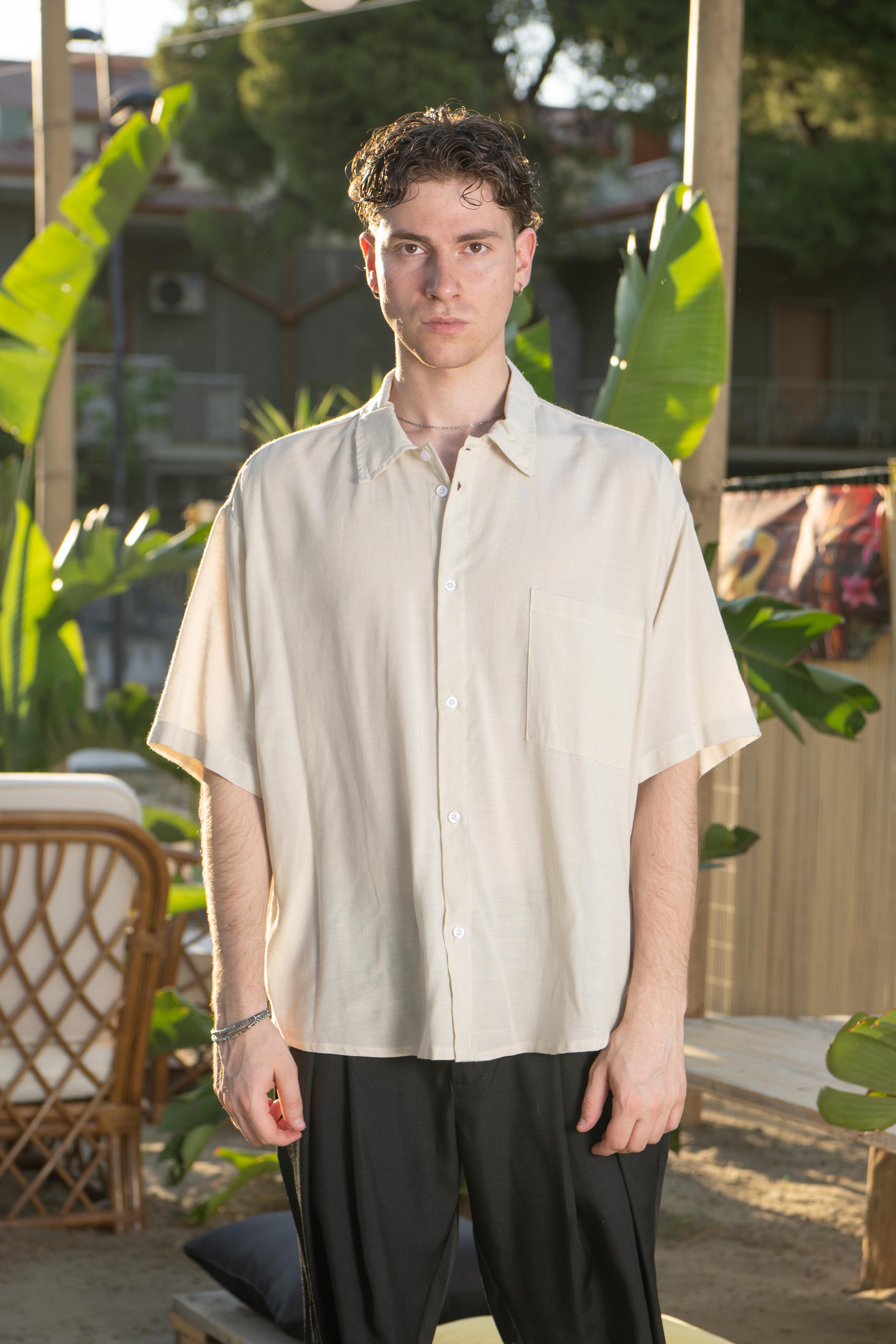 Camicia Buddha in lino NJB