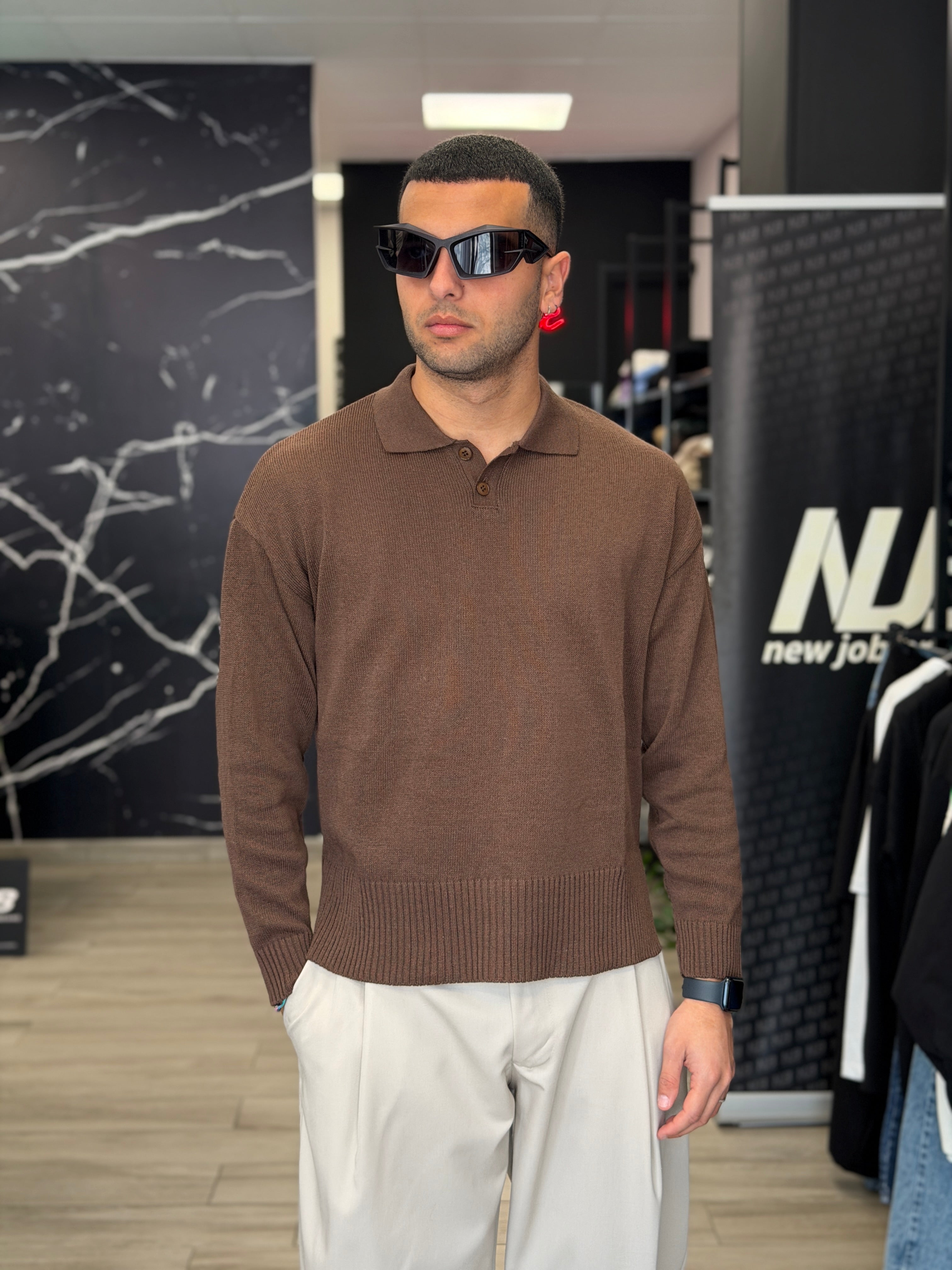 Polo crop rasata NJB