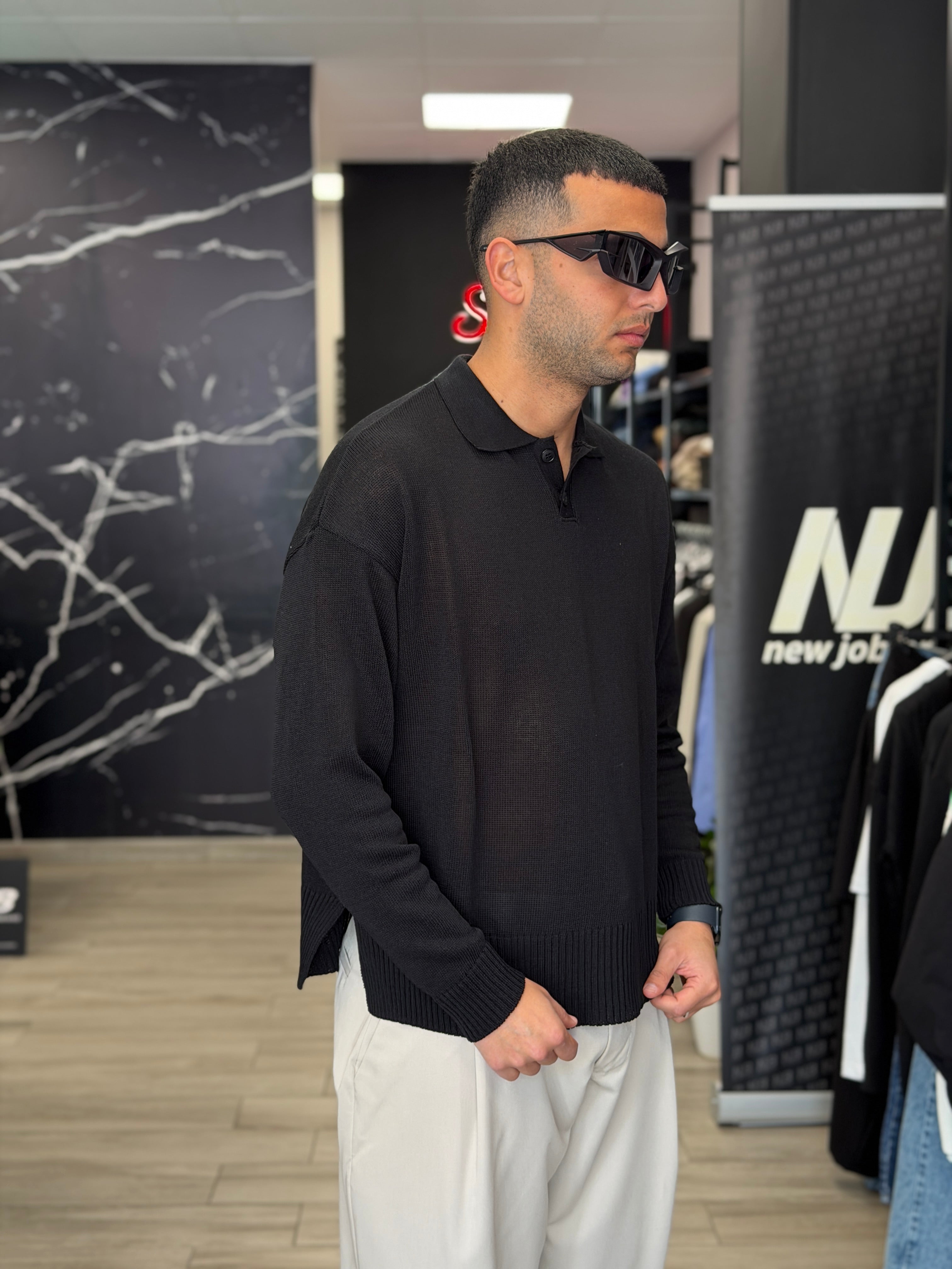 Polo crop rasata NJB