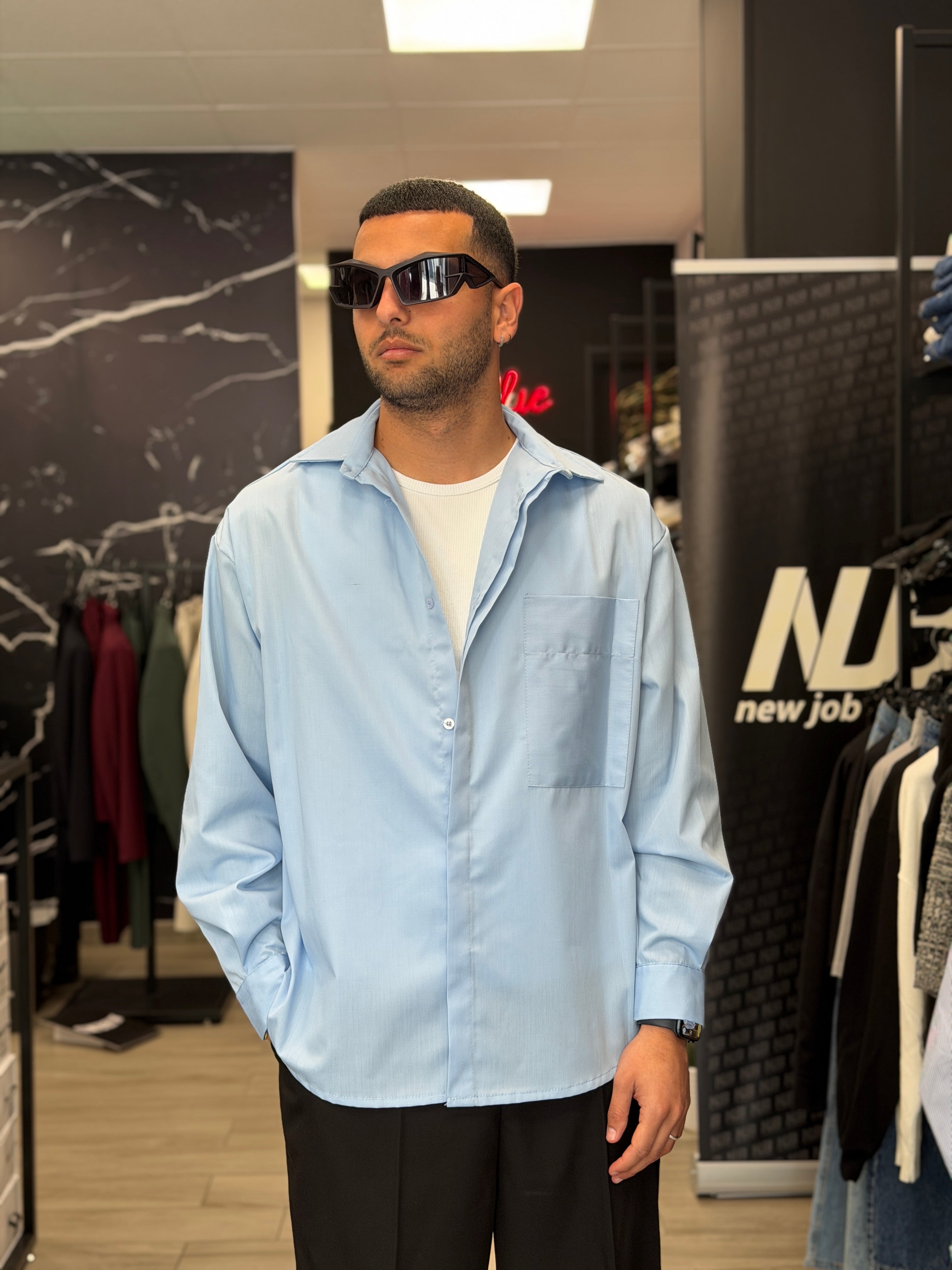 Camicia kris tinta uni NJB