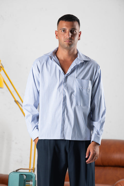 Camicia crop riga NJB