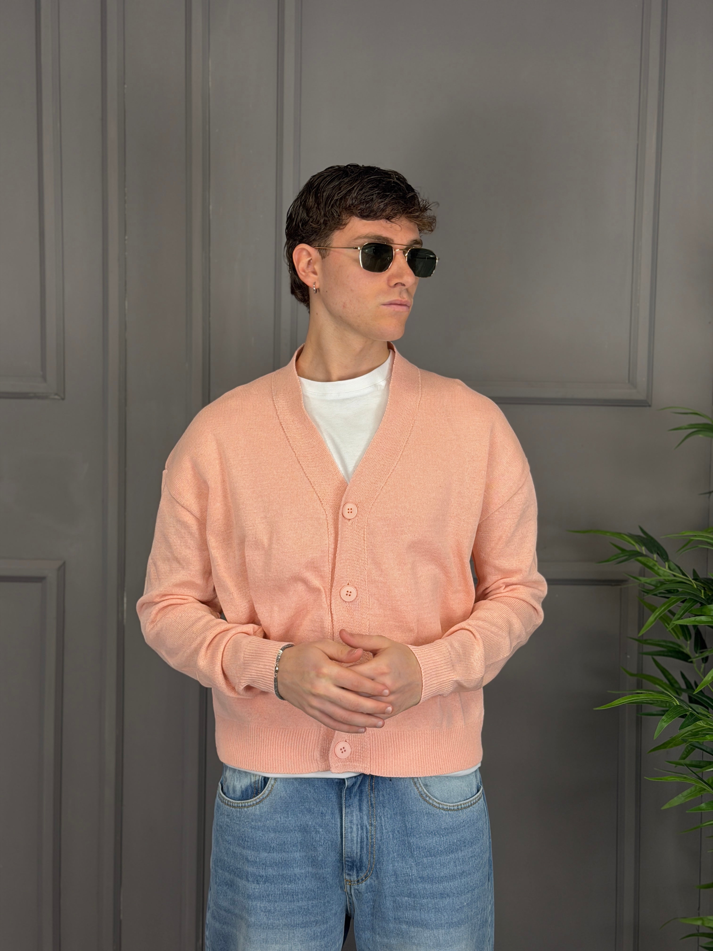 Cardigan crop rasato NJB