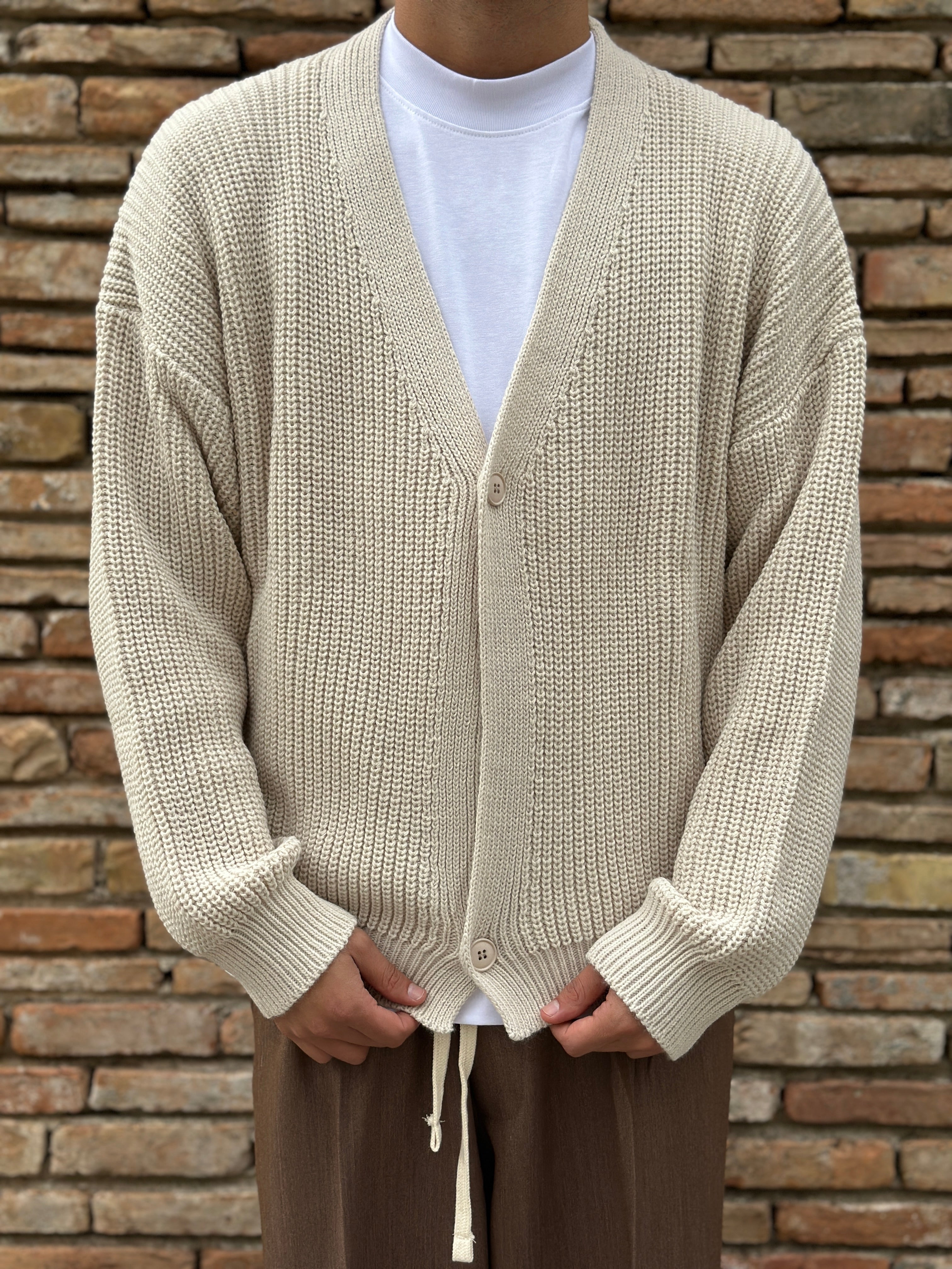 Cardigan due bottoni NJB