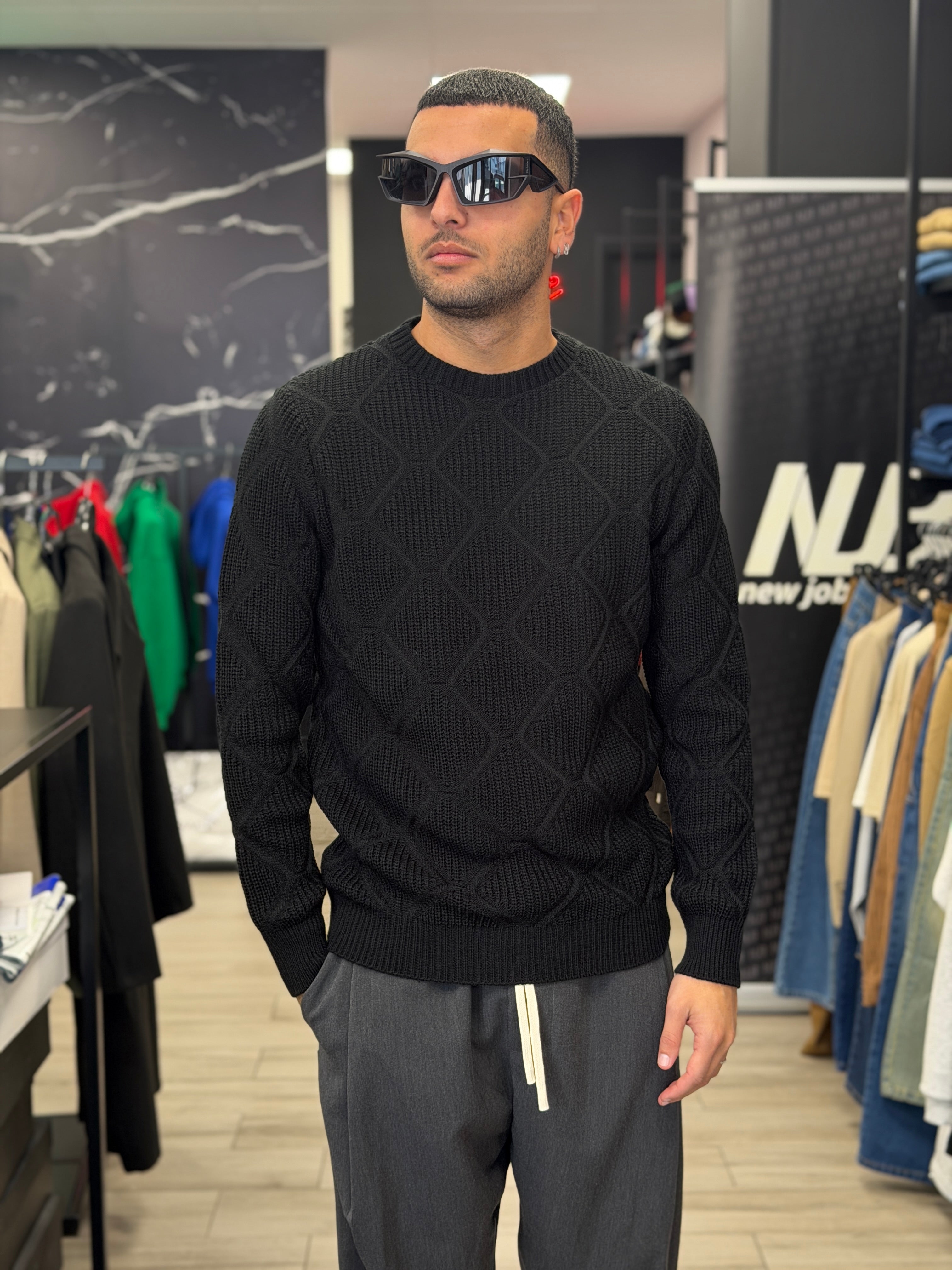 Maglia fantasia rombi NJB