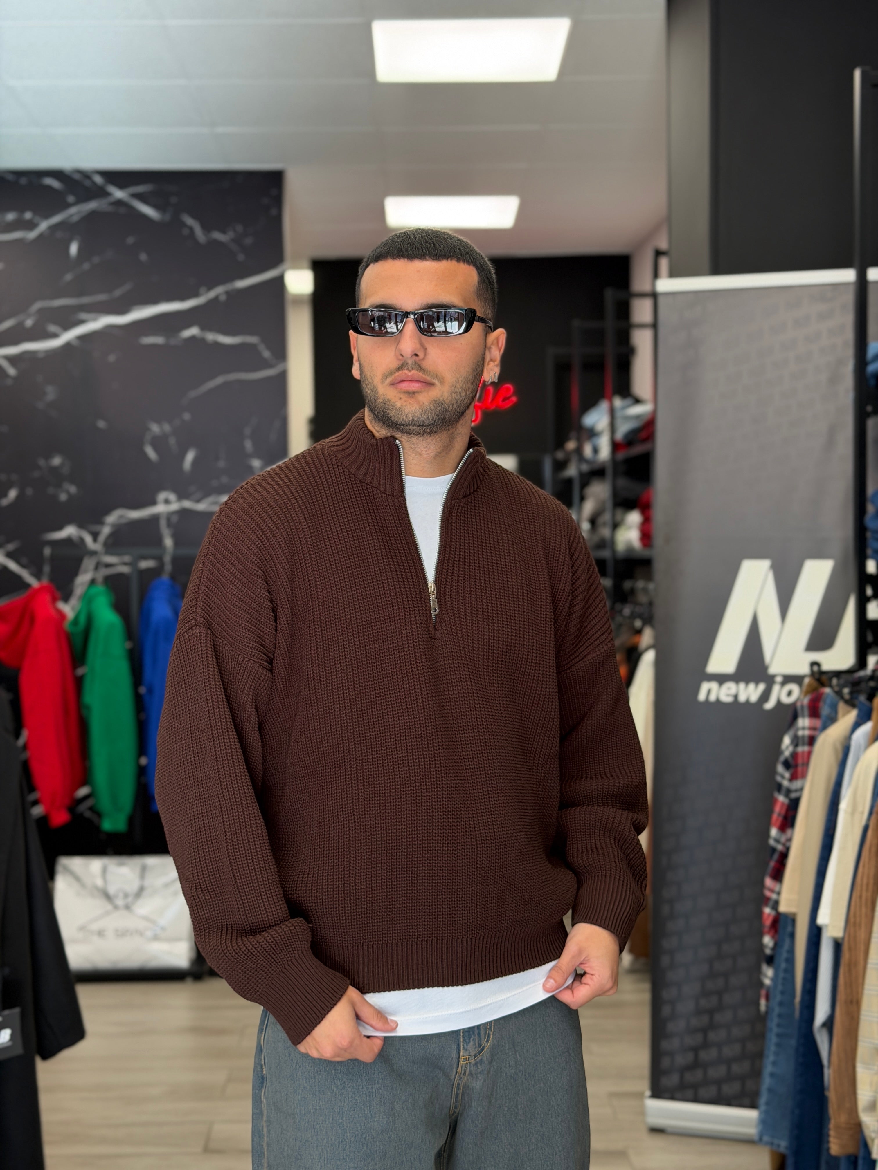 Maglia mezza zip NJB